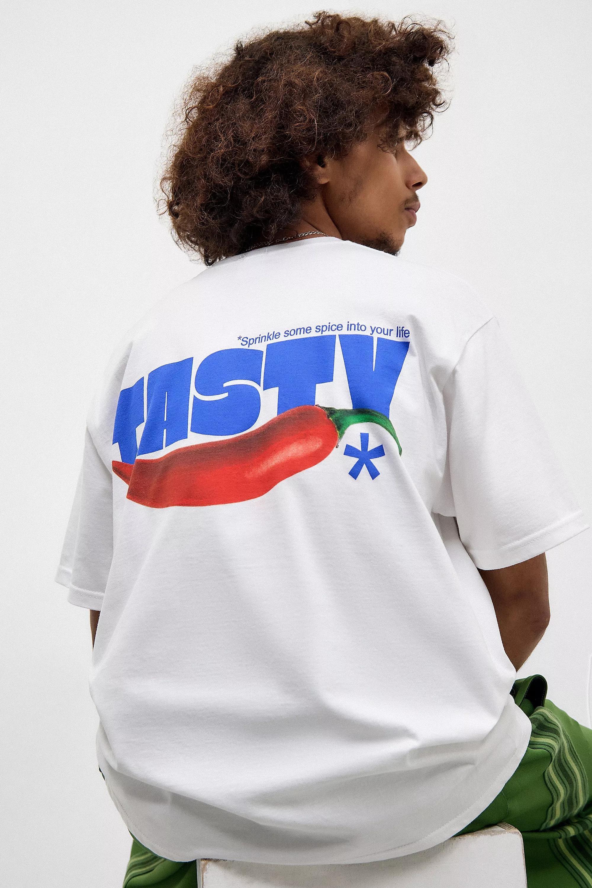 White Uo Tasty Chilli T-Shirt, , large image number 0
