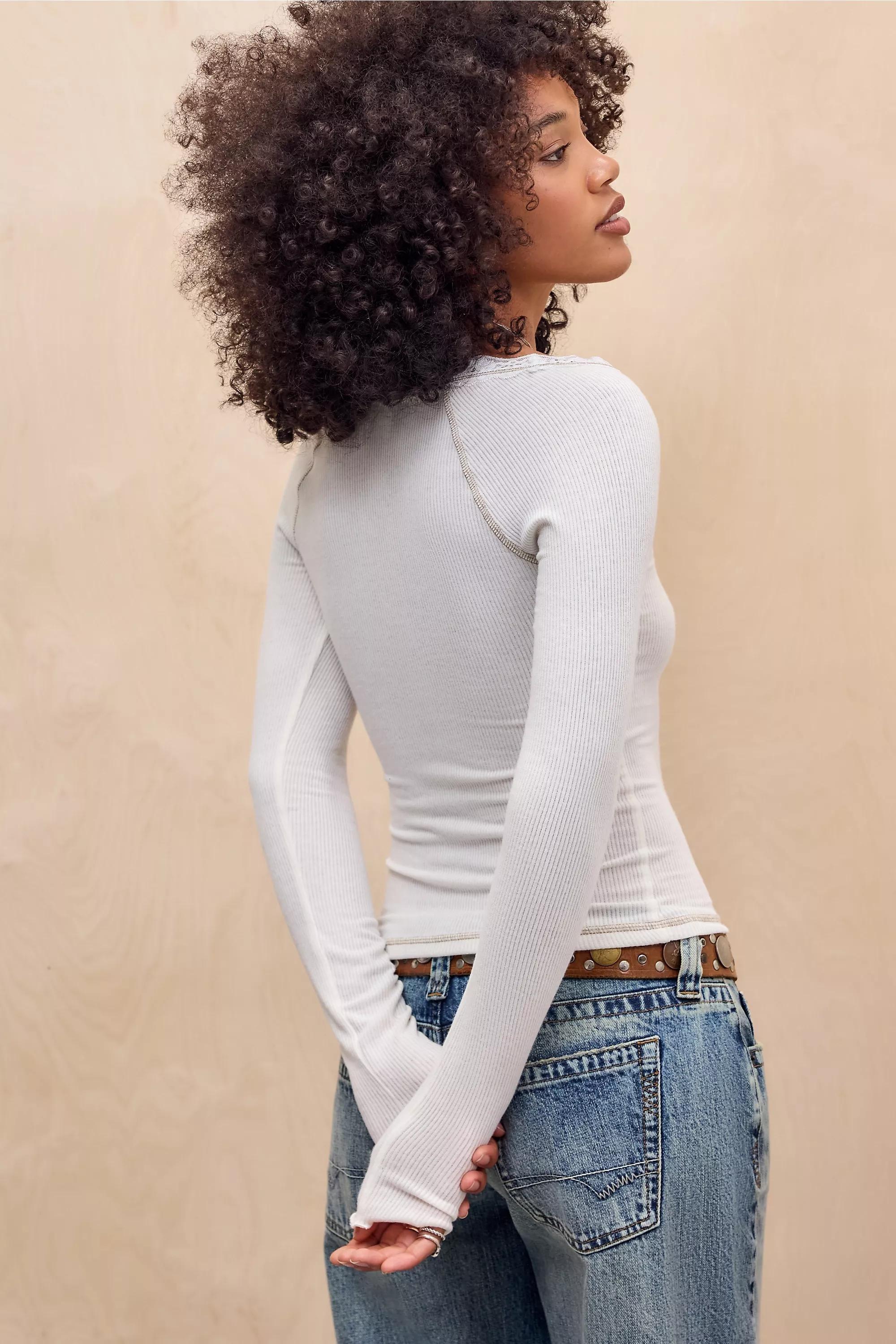 Out From Under Diana Long-Sleeved Top, IVRY, large image number 3