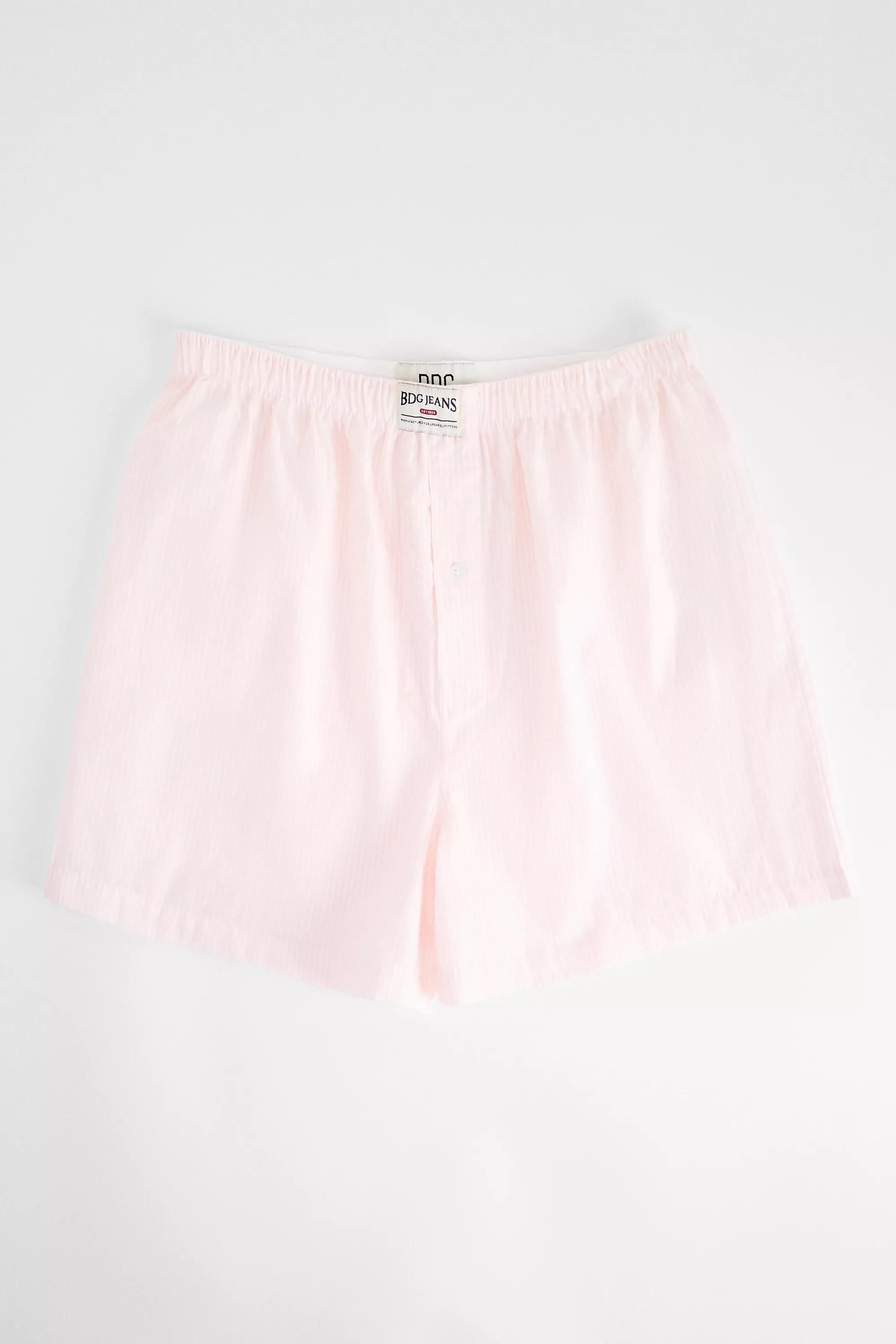 Pink Bdg Stripe Boxer Shorts, PINK, medium