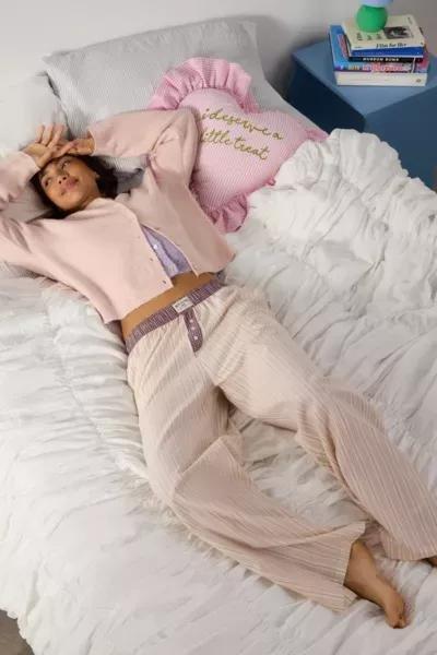 CREAM BDG Contrast Stripe Cotton Pyjama Trousers, CREME, large image number 0