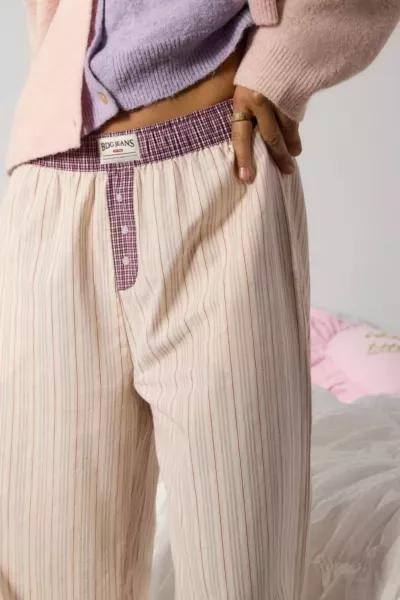 CREAM BDG Contrast Stripe Cotton Pyjama Trousers, CREME, large image number 2