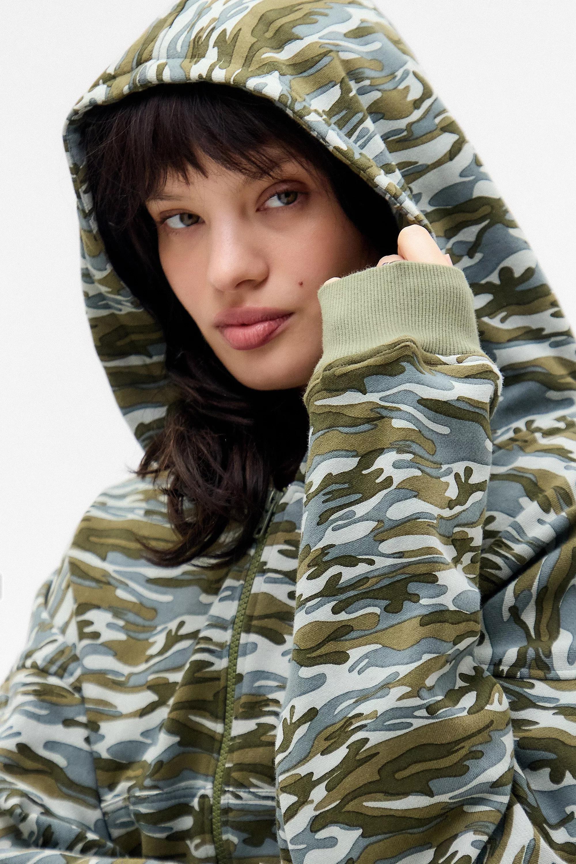Multicolour Motel Zip-Through Hoodie, , large image number 1