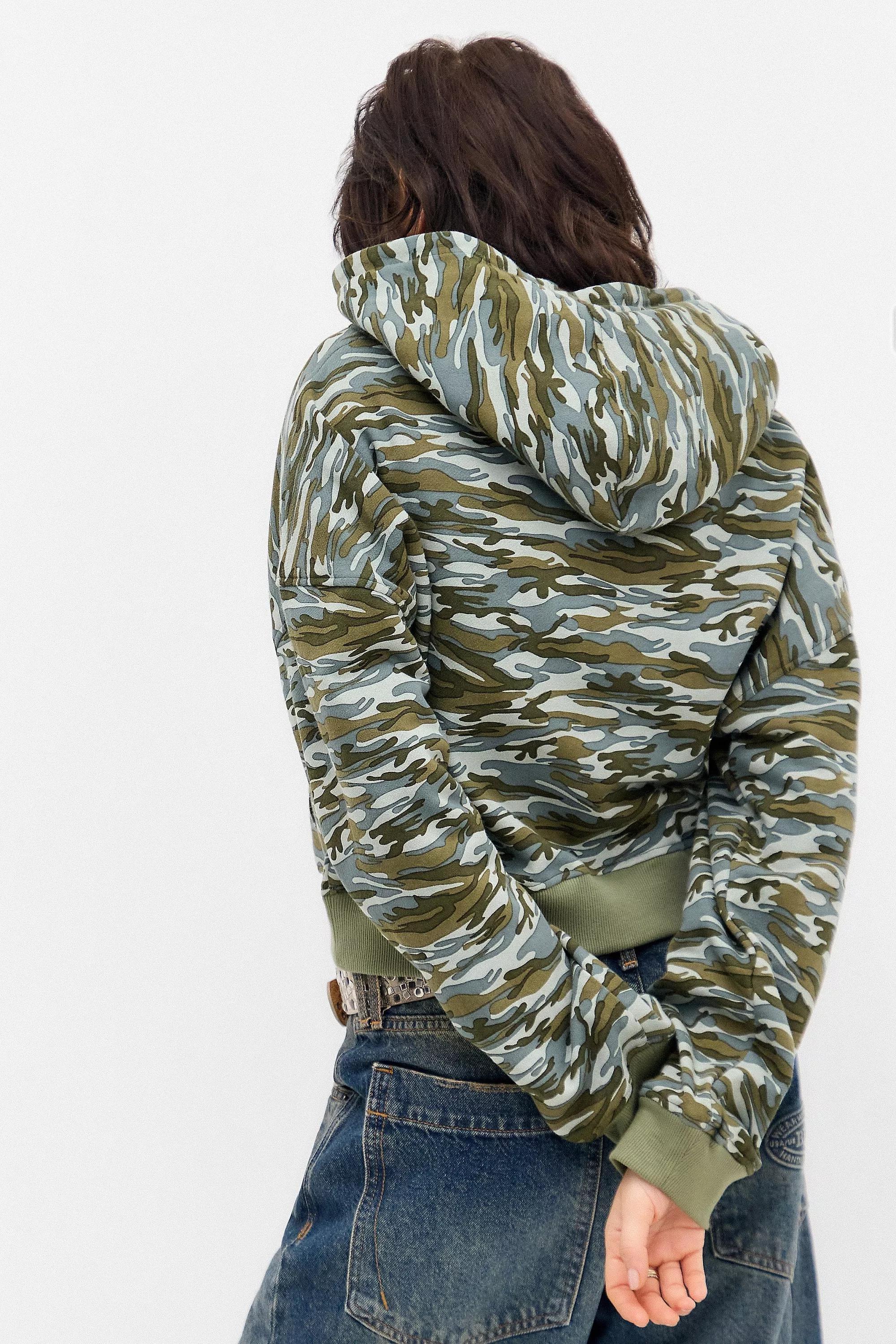 Multicolour Motel Zip-Through Hoodie, , large image number 3