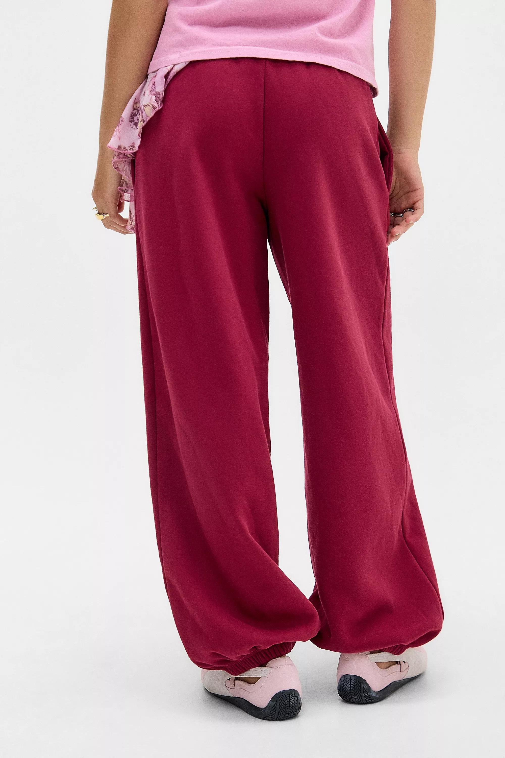 Red Out From Under Balloon Joggers, WINE, large image number 3