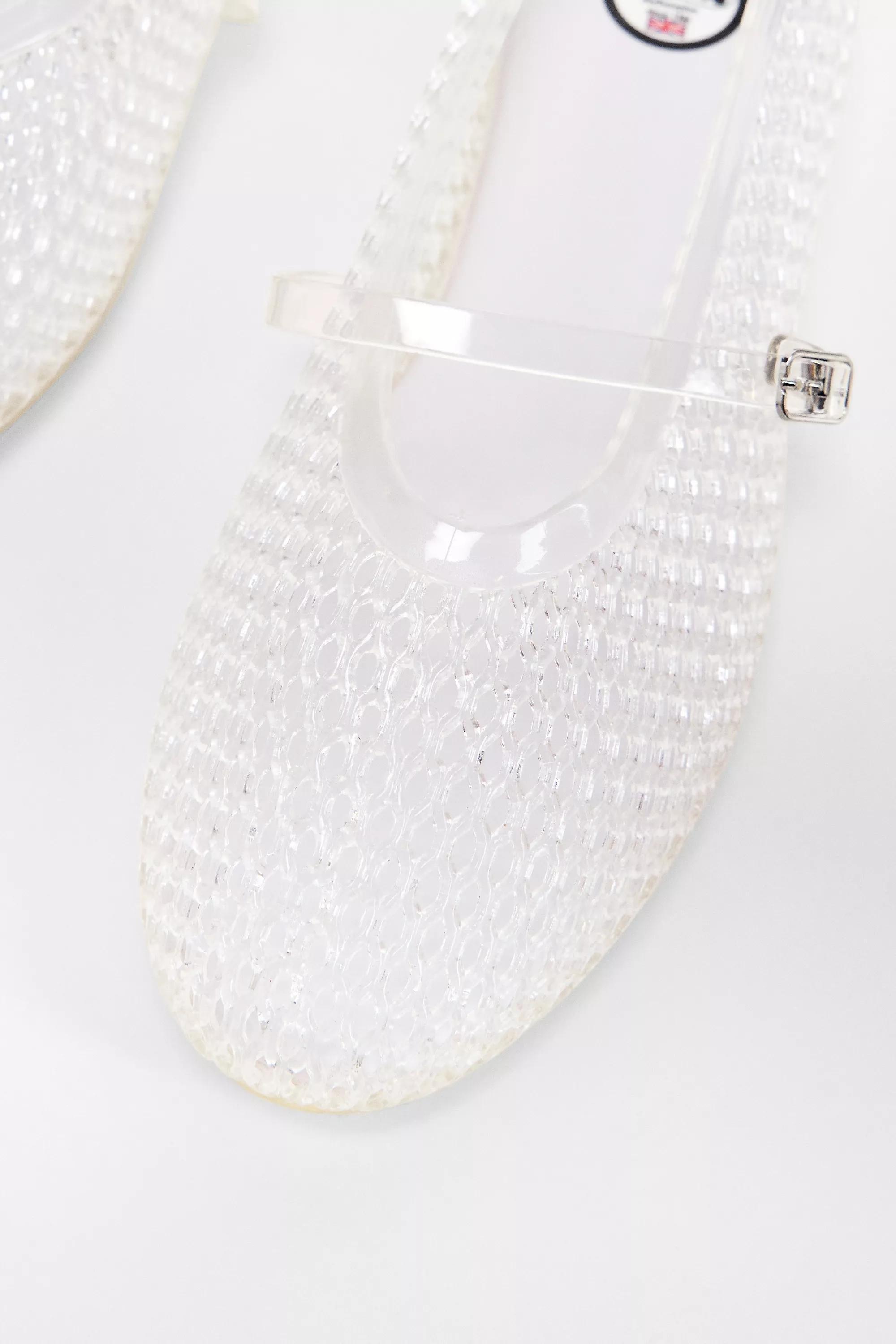 White Juju Mila Ballet Shoes, , large image number 2