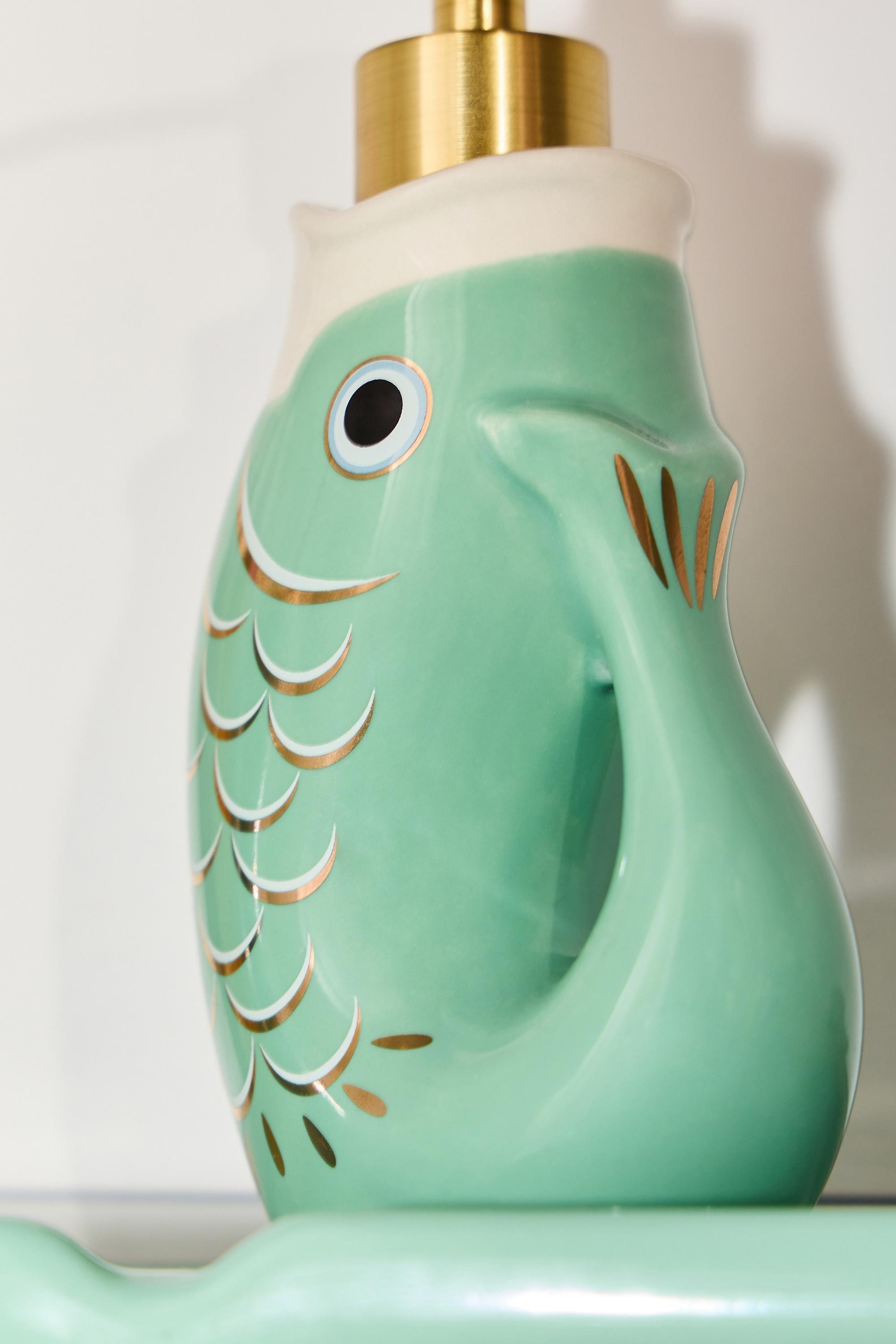 GREEN Koi Fish Soap Dispenser, GRN, large image number 1