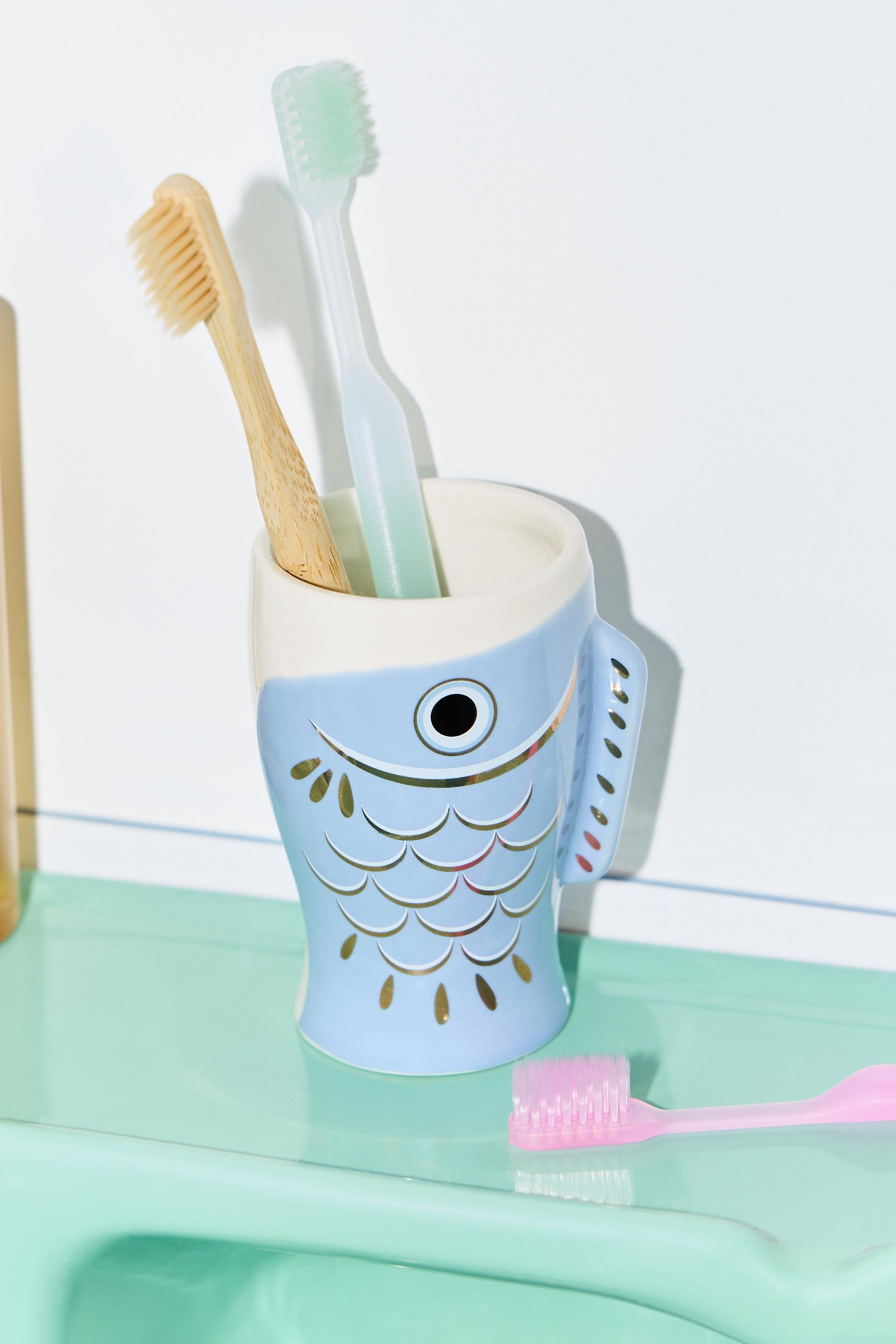 BLUE Koi Fish Storage Pot, BLUE, medium