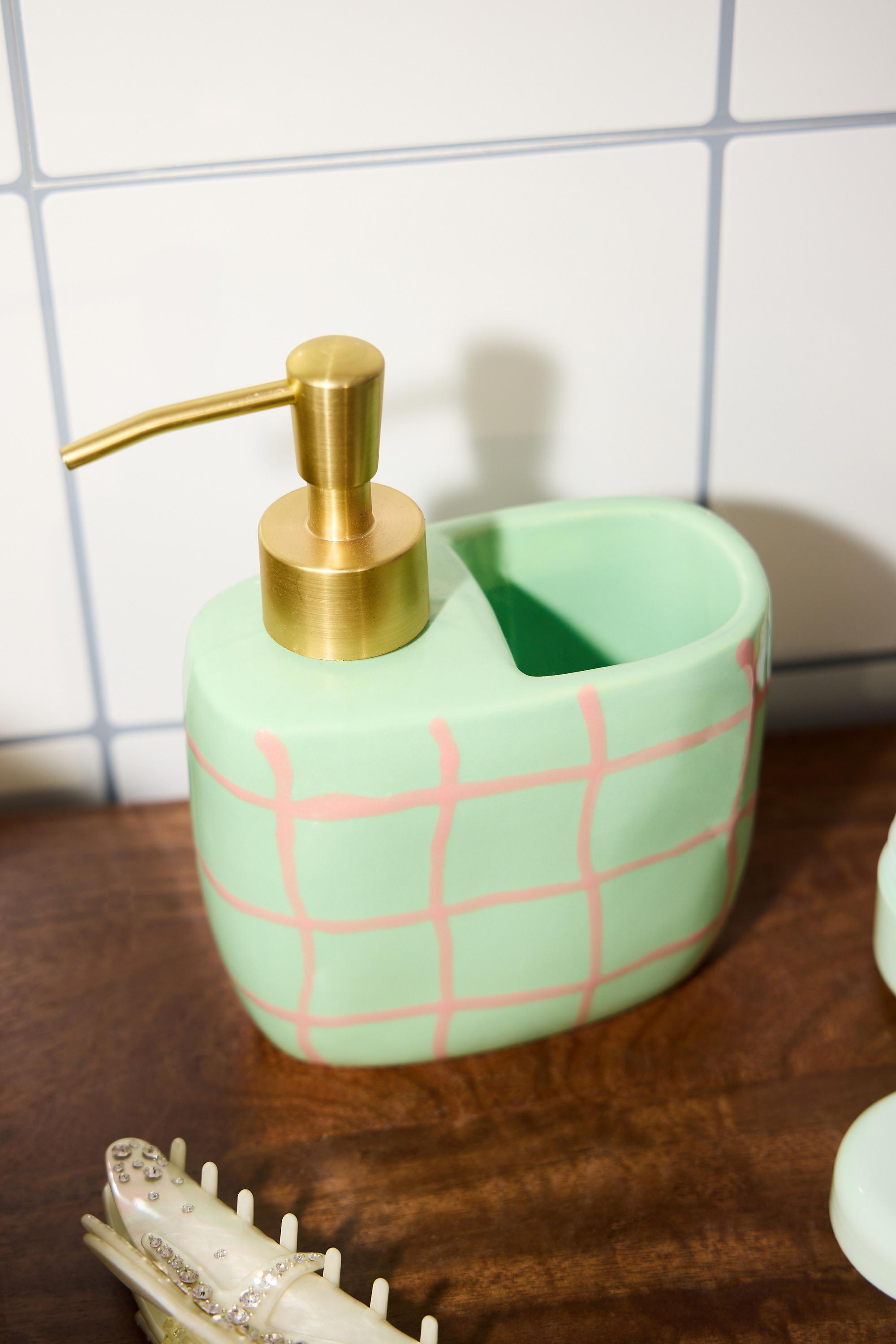 GREEN Sage Ari Soap & Storage Pot Set, GRN, large image number 1