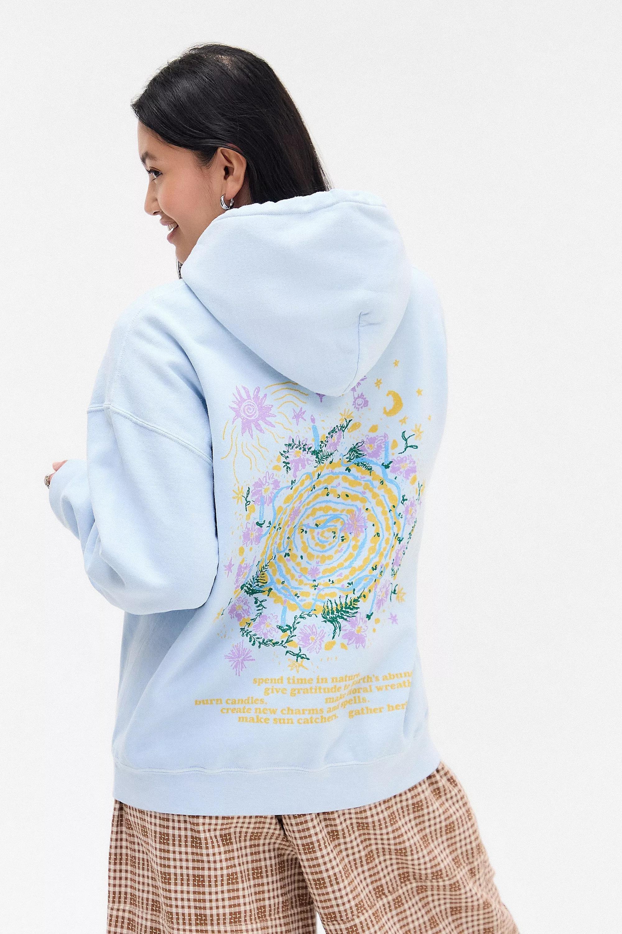 Blue Uo Celestial Hoodie, , large image number 0