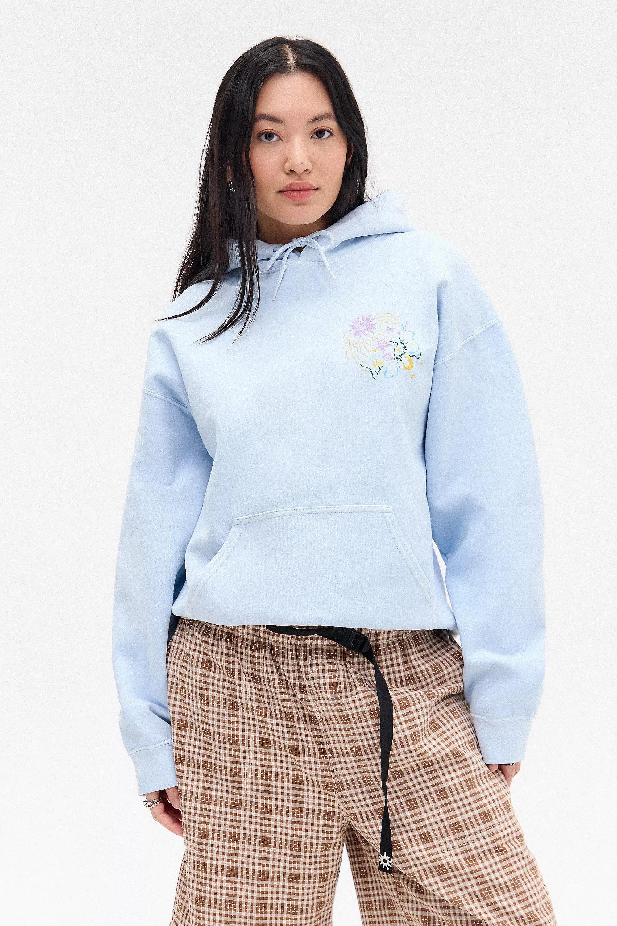 Blue Uo Celestial Hoodie, , large image number 1