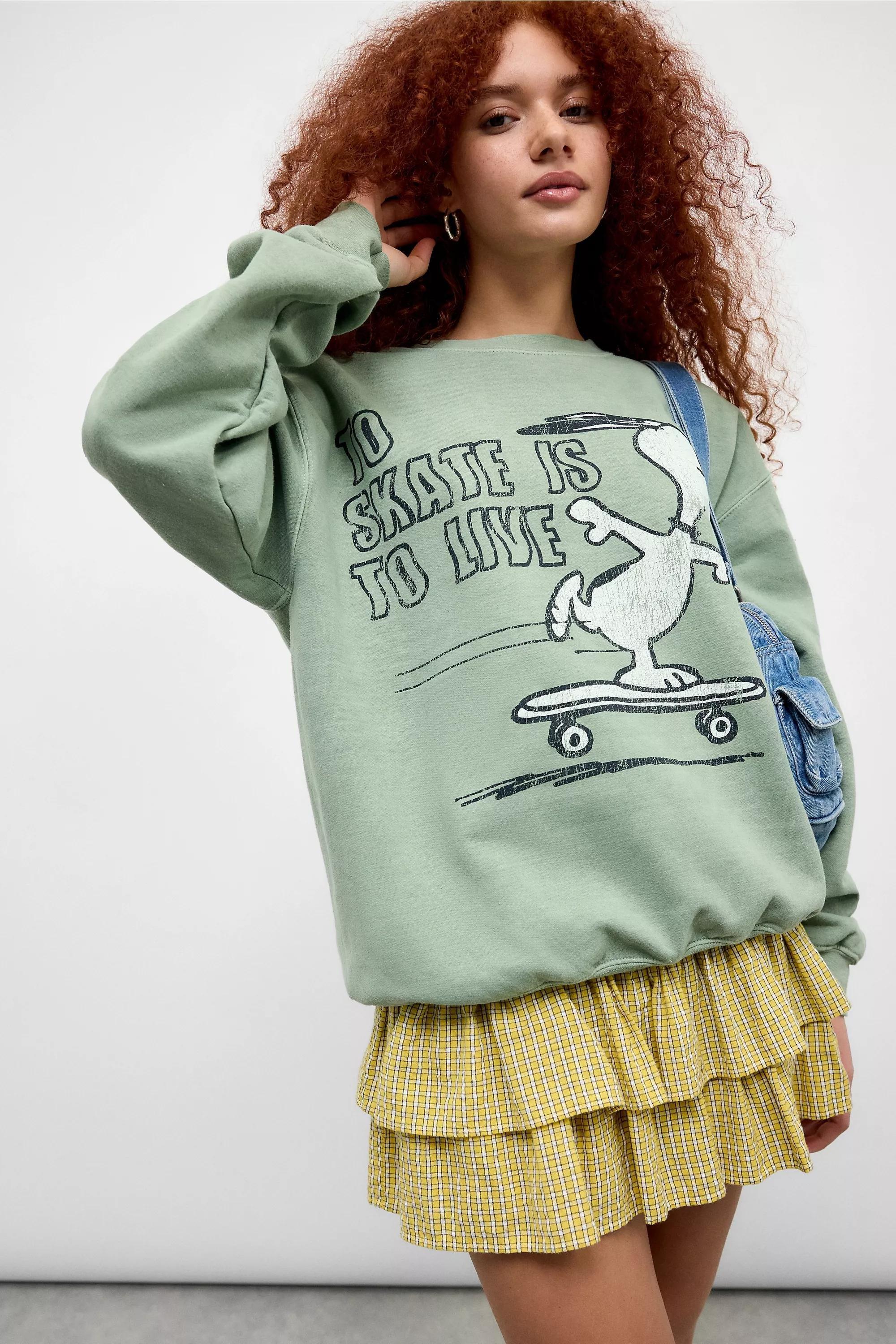 UO Printed Sweatshirt Cropped, , large image number 2
