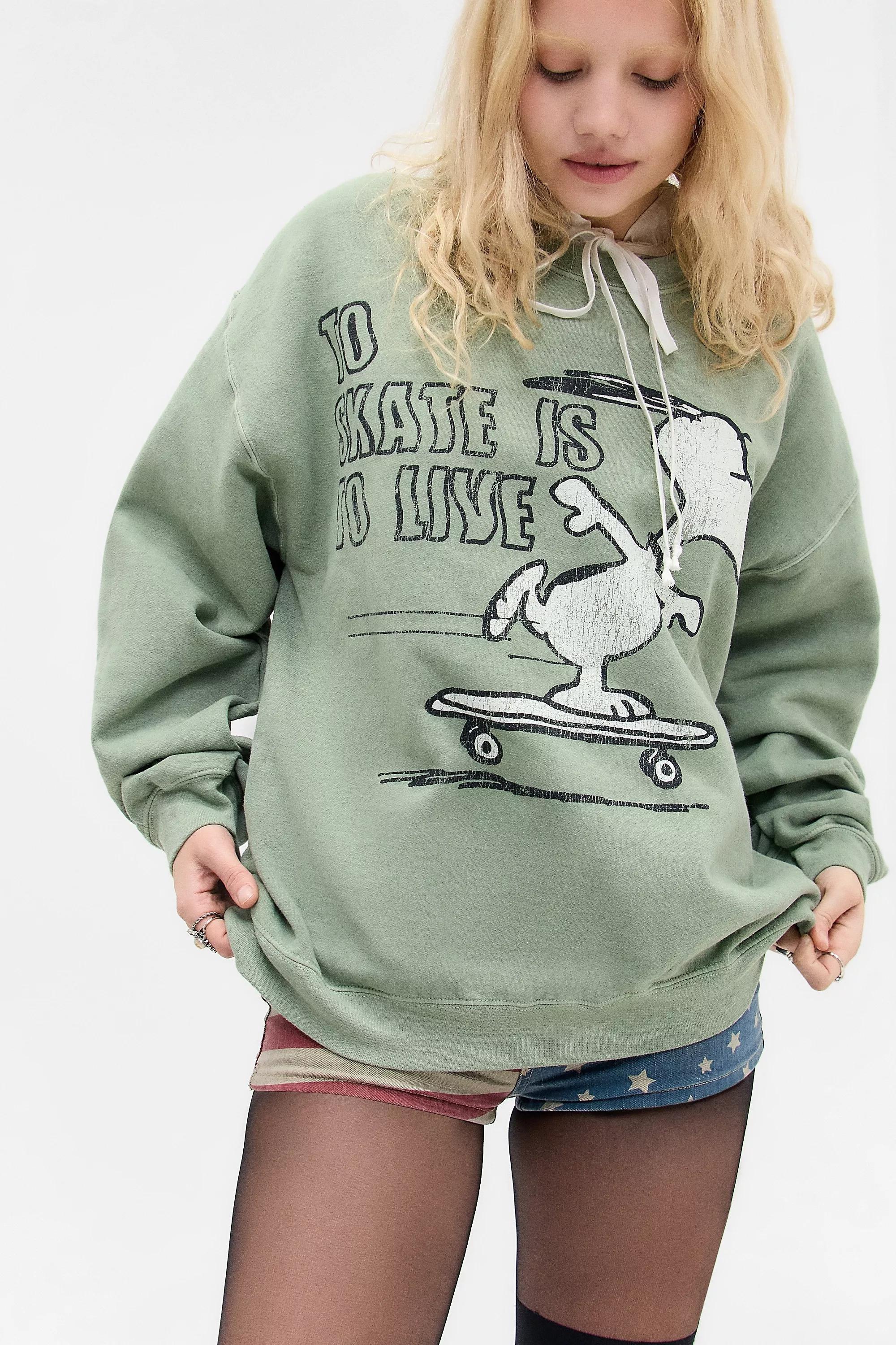 UO Printed Sweatshirt Cropped, , large image number 4