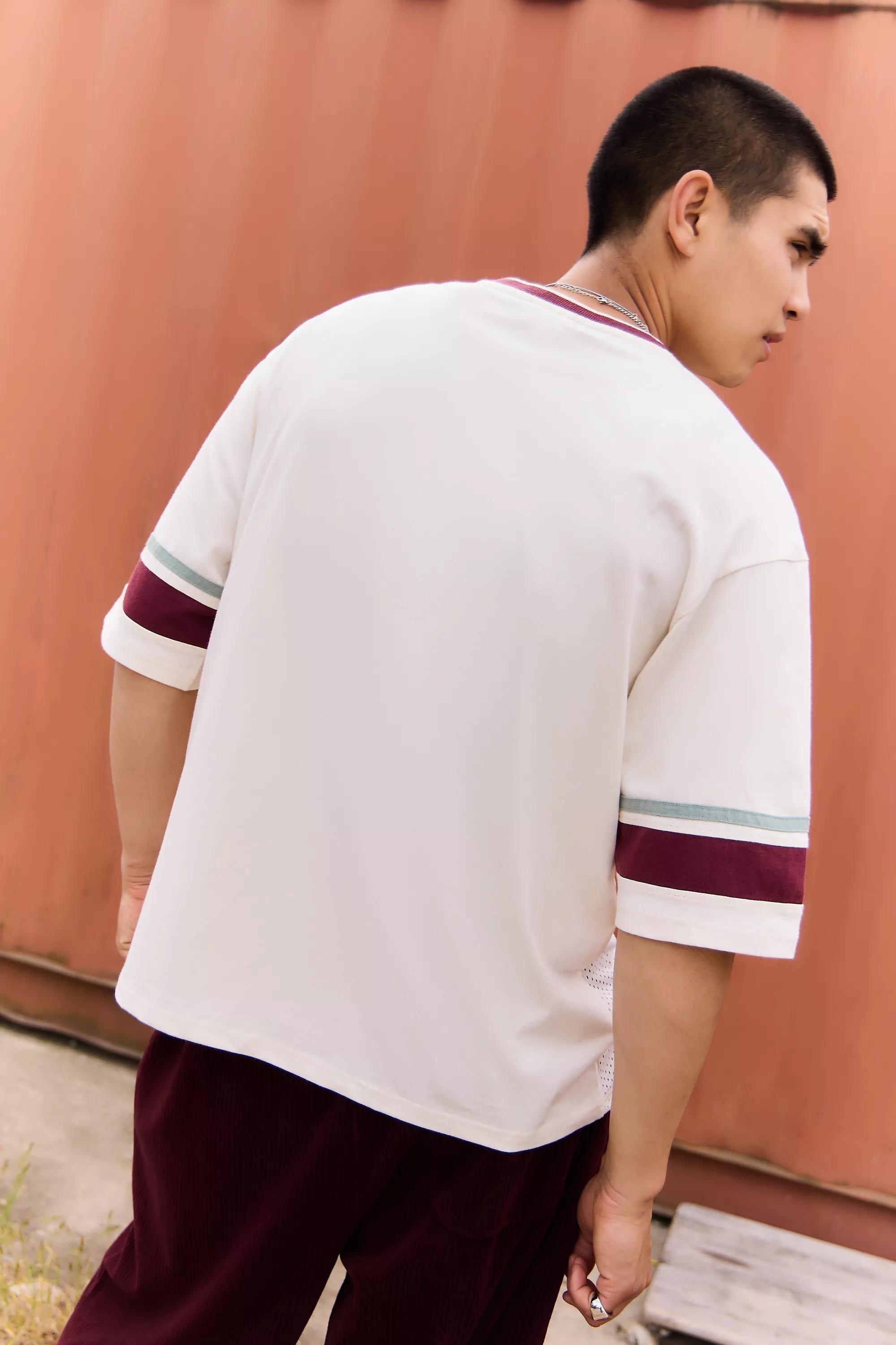 White Relaxed Printed T-Shirt, CREME, large image number 4