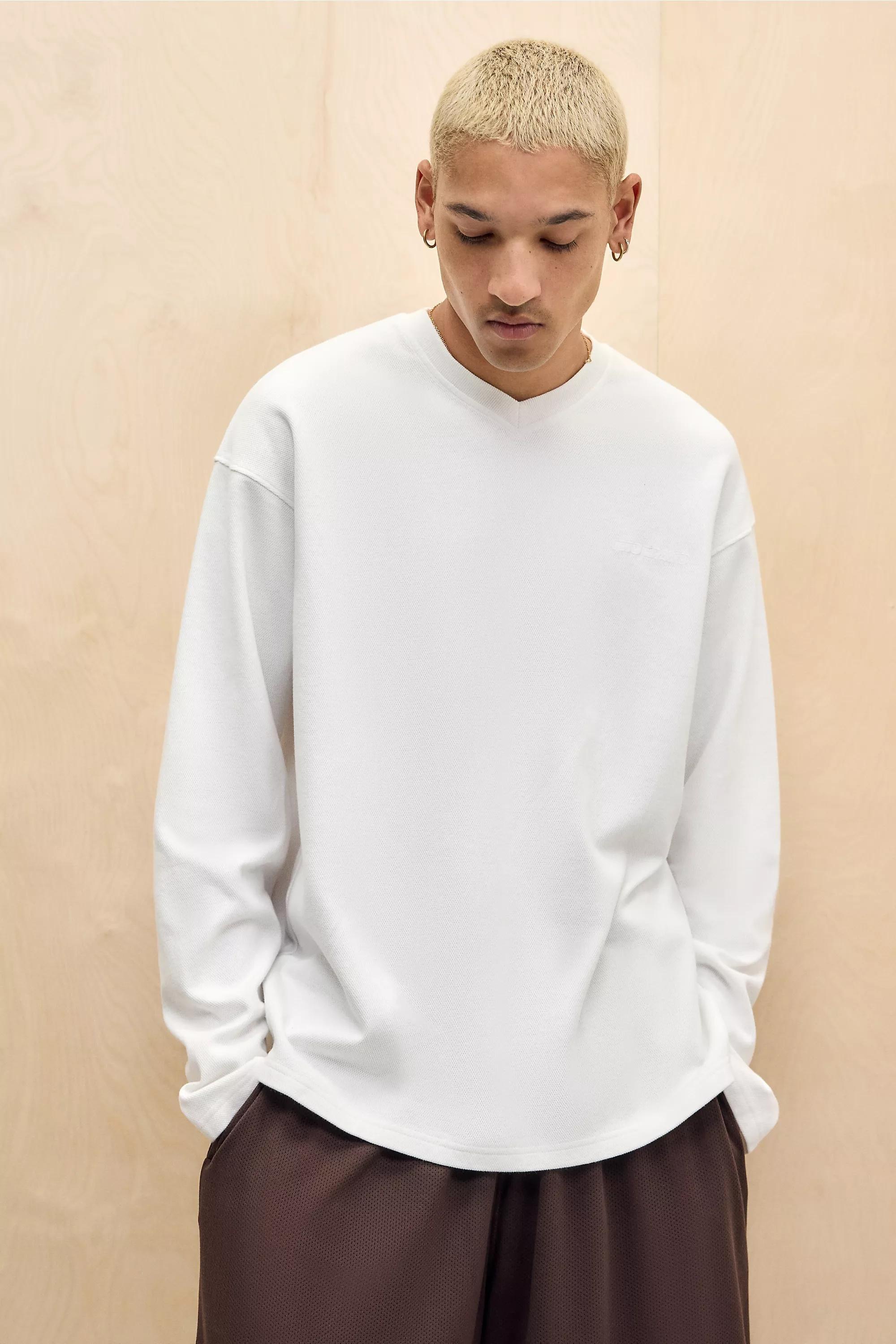White UO Long Sleeve T-Shirt, , large image number 0