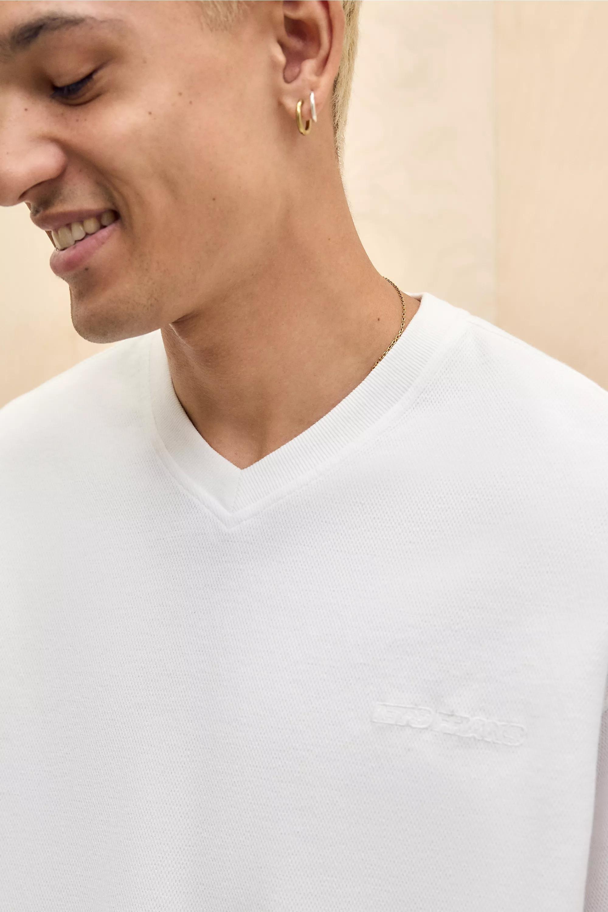 White UO Long Sleeve T-Shirt, , large image number 2