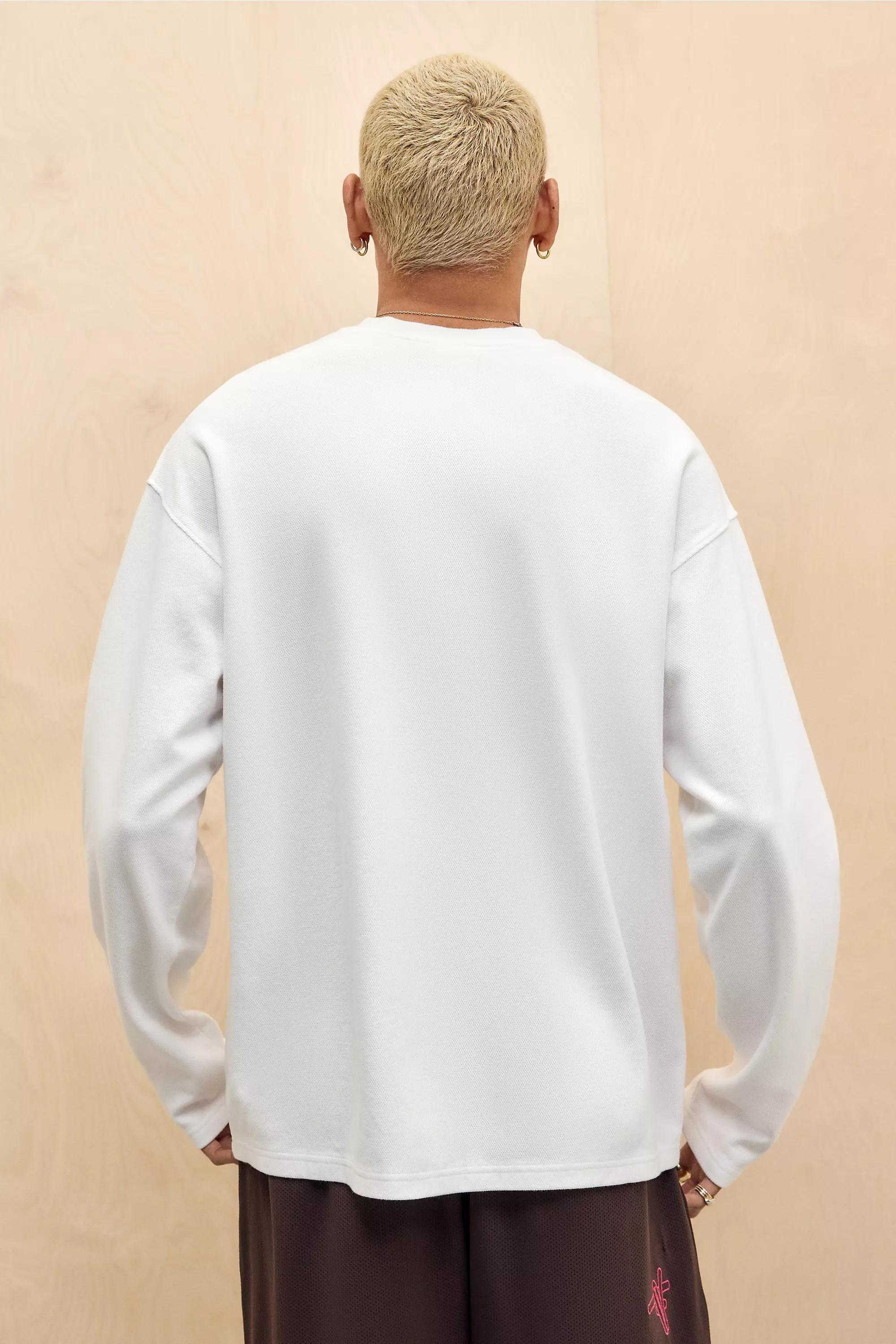 White UO Long Sleeve T-Shirt, , large image number 3