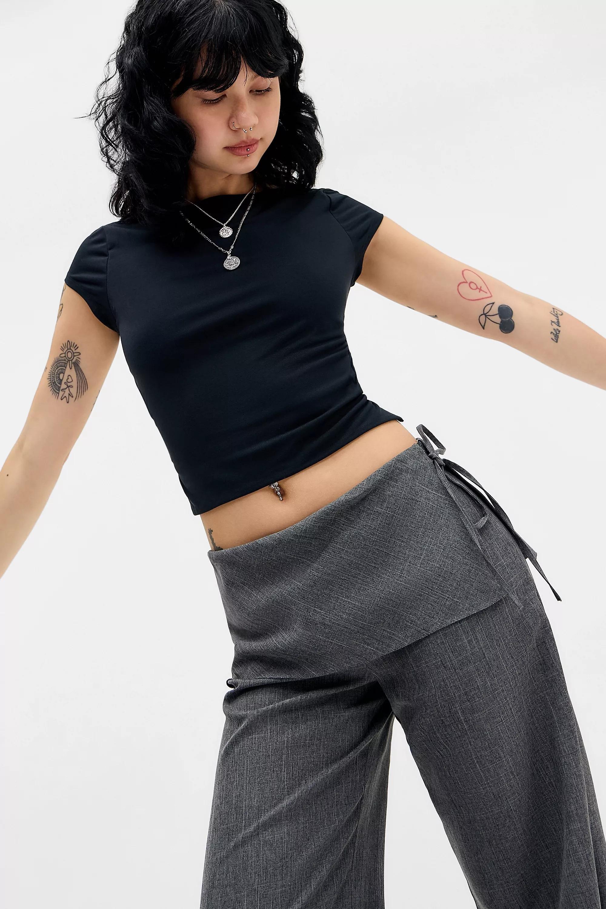 BLACK Kimchi Blue Dani Open-Back T-Shirt, BLK, large image number 0