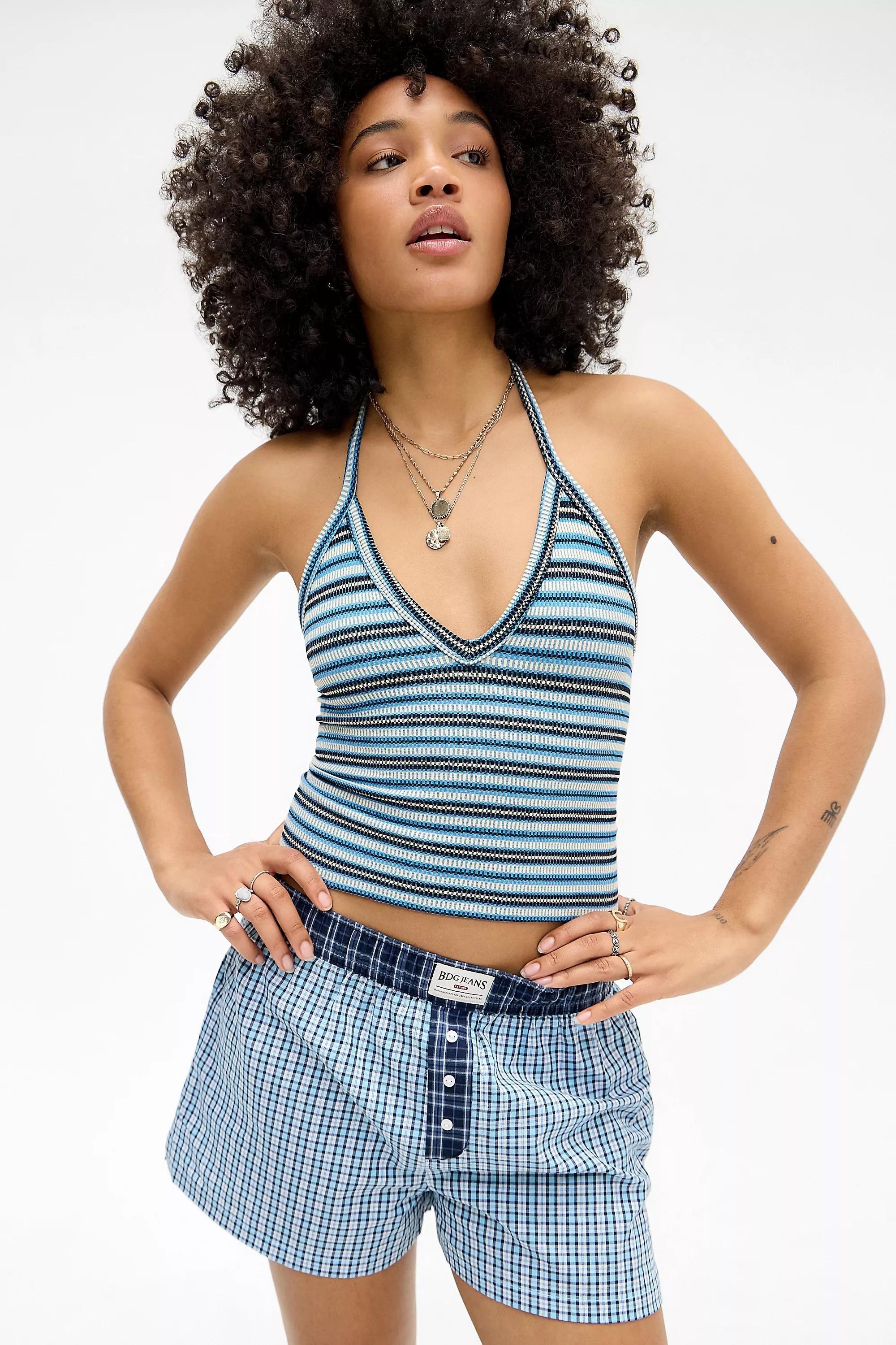 UO Andi Stripe Crop Top, , large image number 1