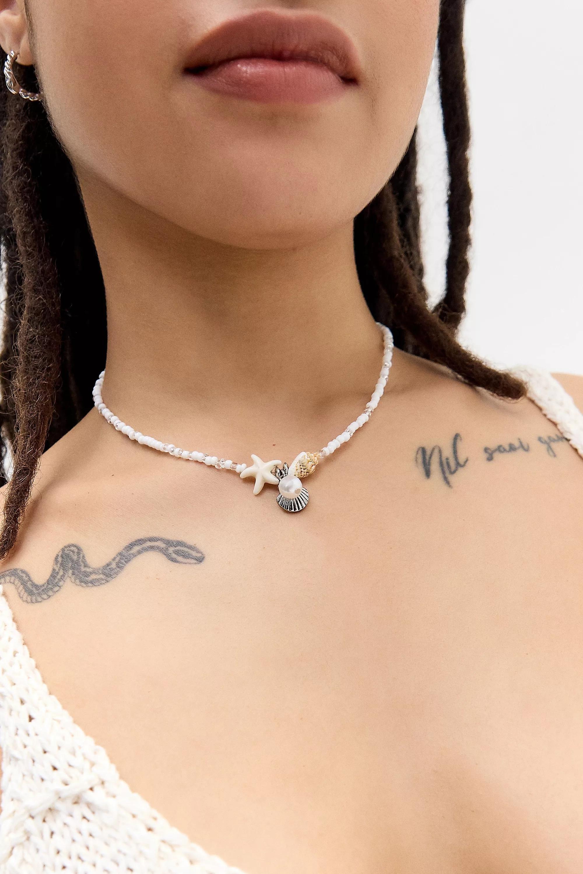Silence + Noise Chipping Charm Choker Necklace, , medium