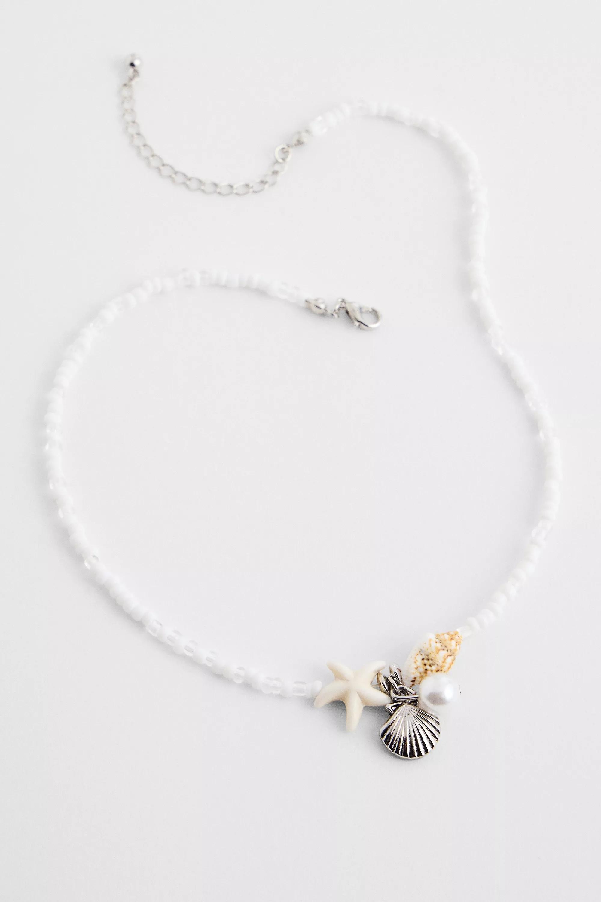 Silence + Noise Chipping Charm Choker Necklace, NEUTR, large image number 2