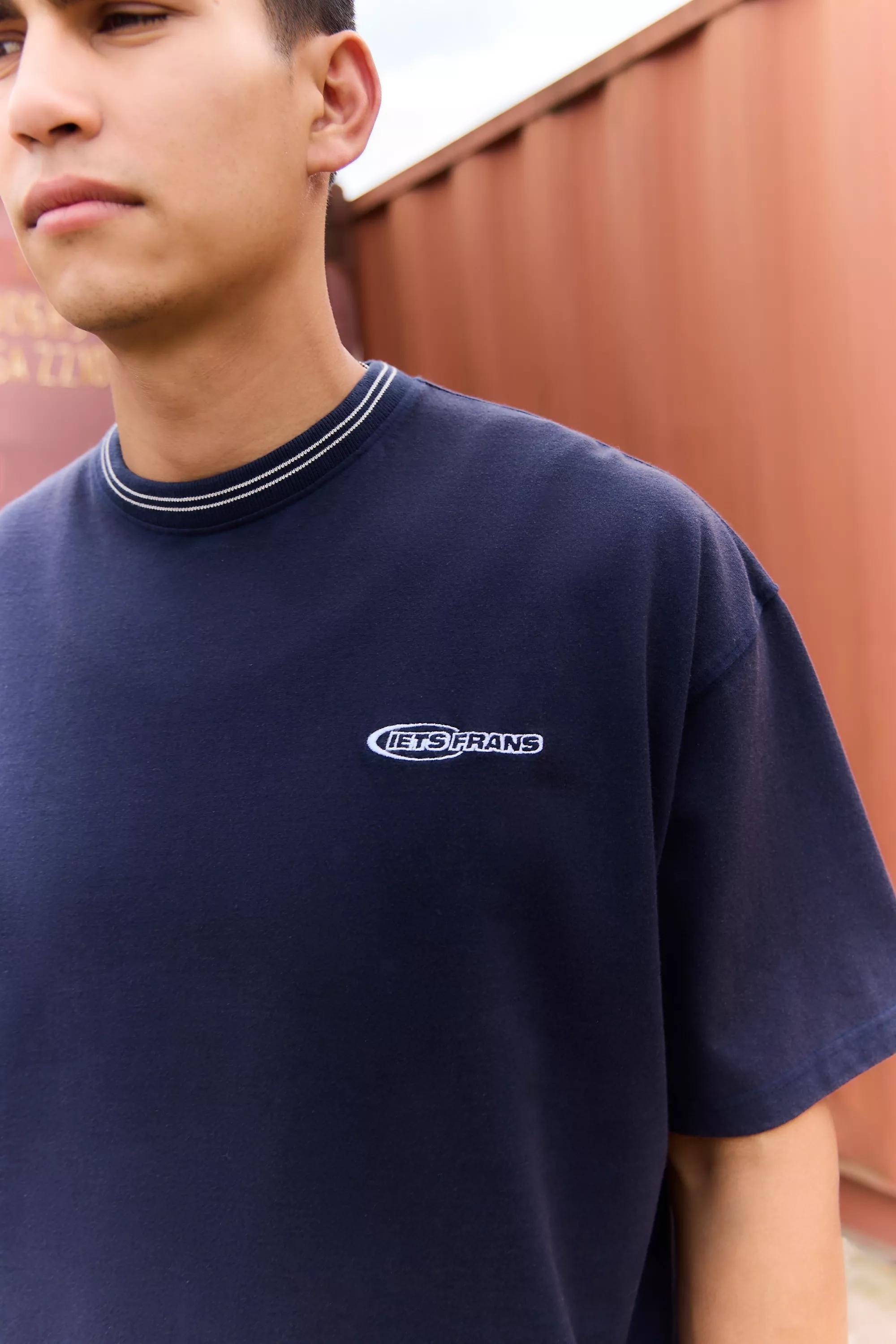 Navy Iets Frans... Sporty Crew Neck Plain T-Shirt, , large image number 1