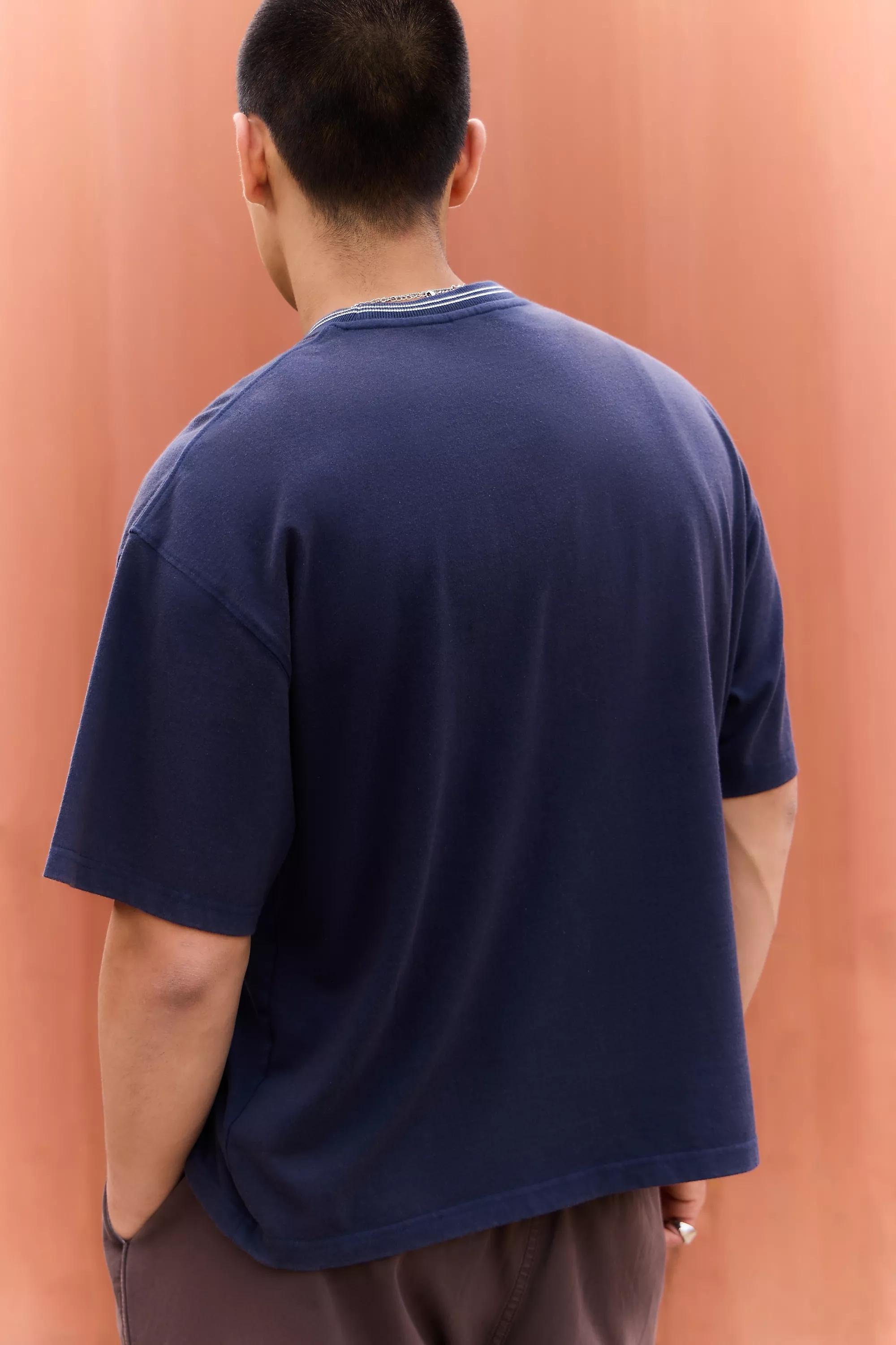 Navy Iets Frans... Sporty Crew Neck Plain T-Shirt, , large image number 2