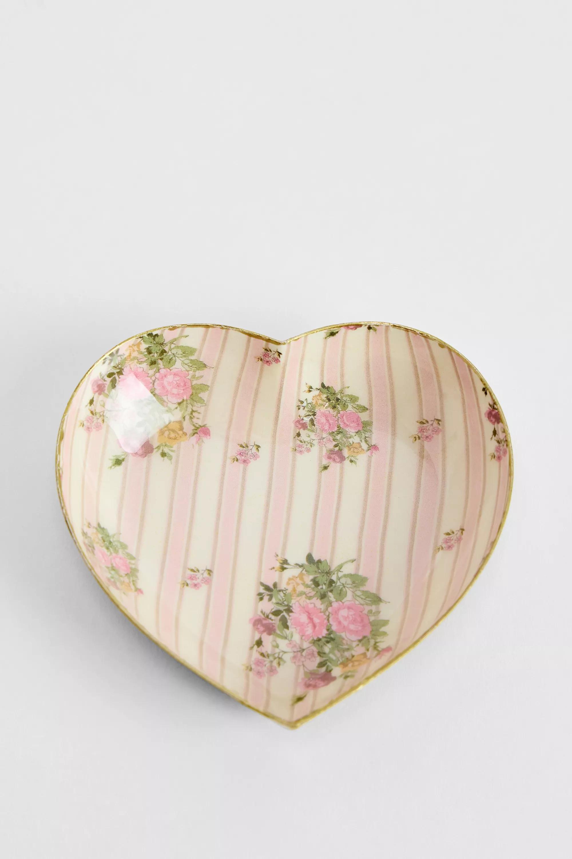 Multicolour Lana Rose Stripe Trinket Dish, ASSORT, large image number 0