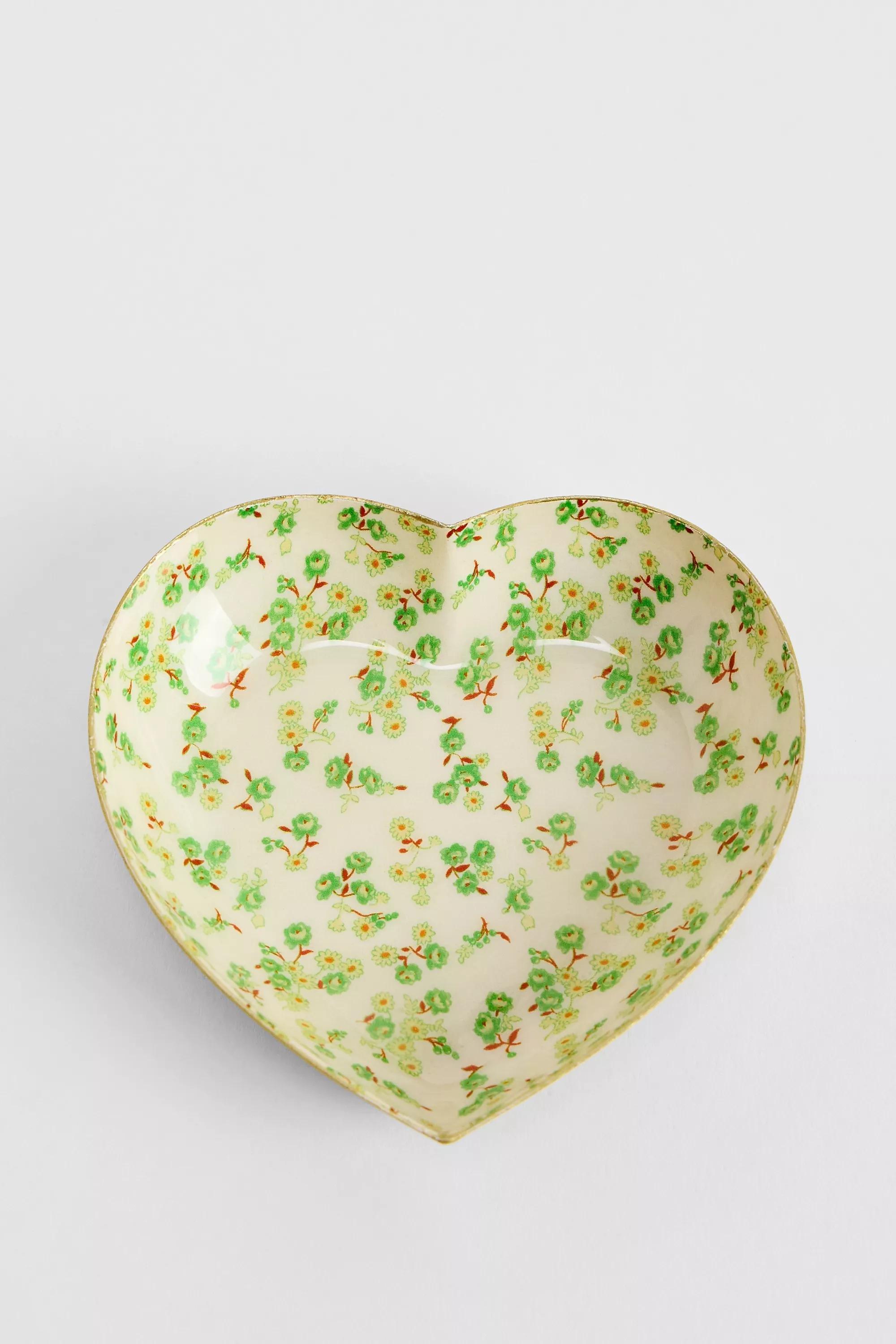 Green Taylor Garden Floral Trinket Dish, GRN, medium