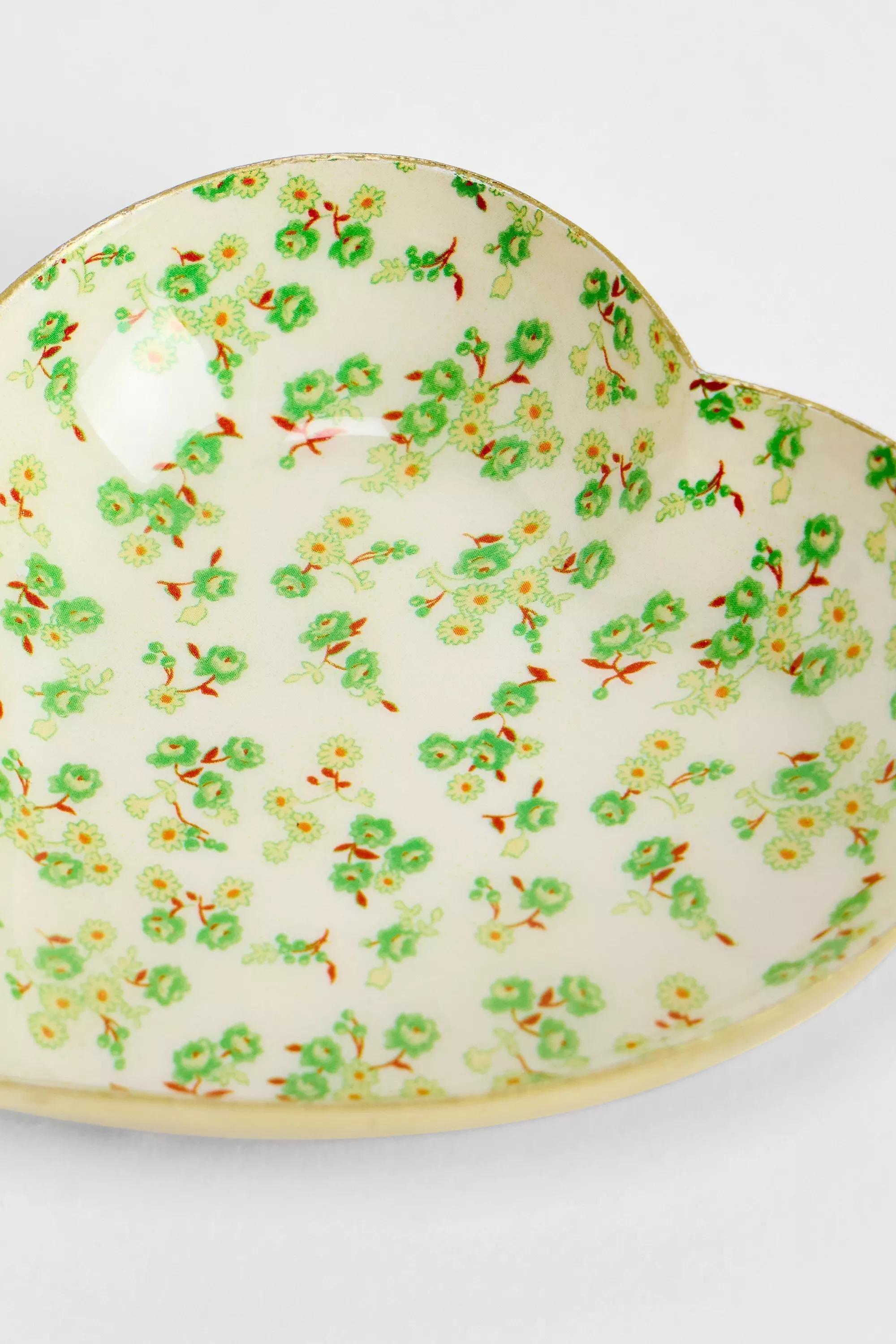 Green Taylor Garden Floral Trinket Dish, GRN, medium