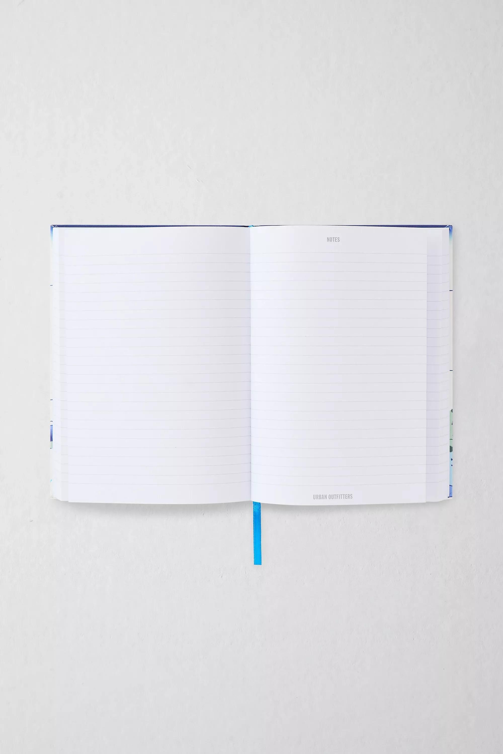 Blue Japanese Landscape Lined Notebook, BLUE, large image number 1