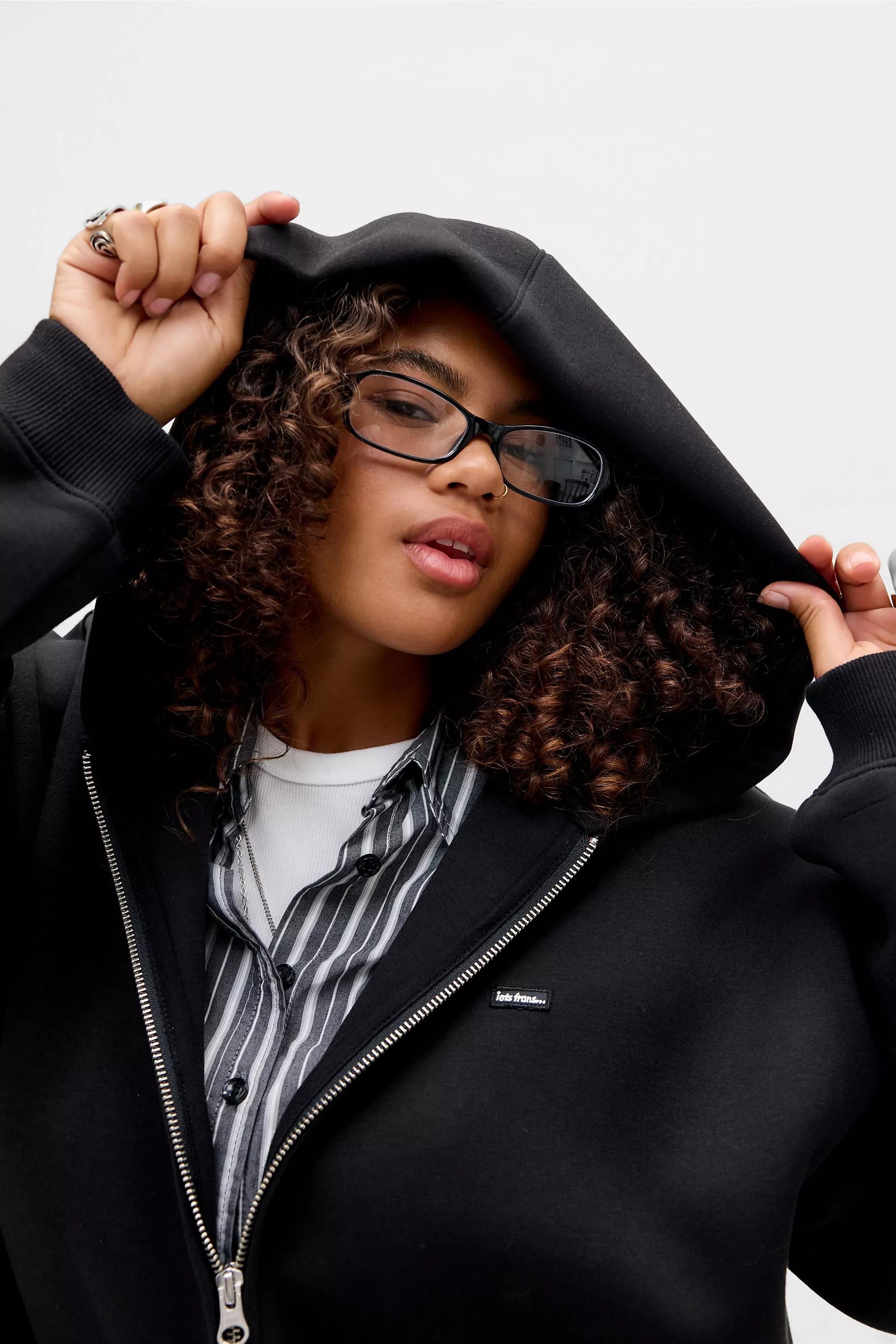 Black Iets Frans... Scuba Hoodie, BLK, large image number 4