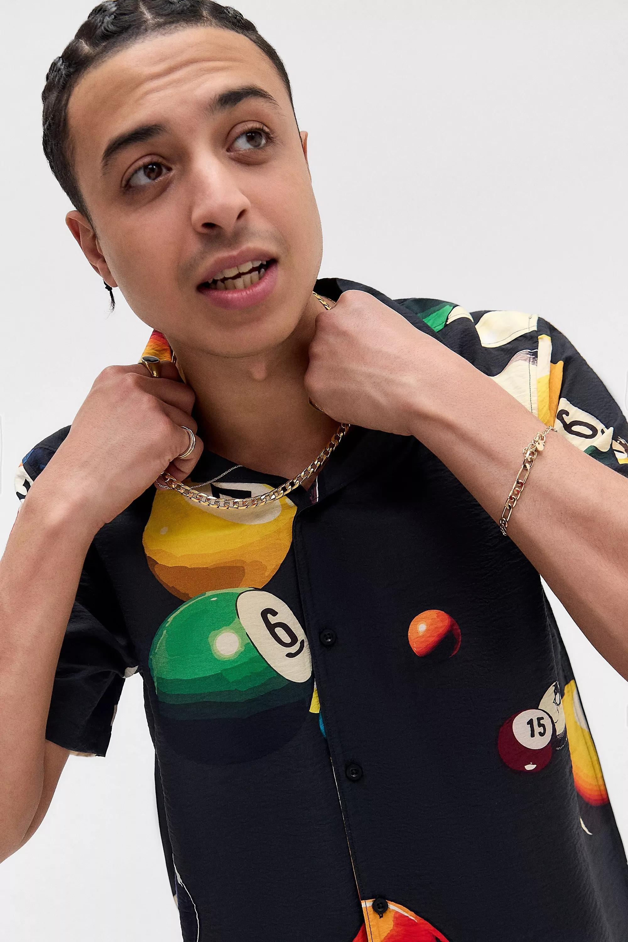 Multicolour Uo Relaxed Printed Shirt, ASSORT, large image number 1