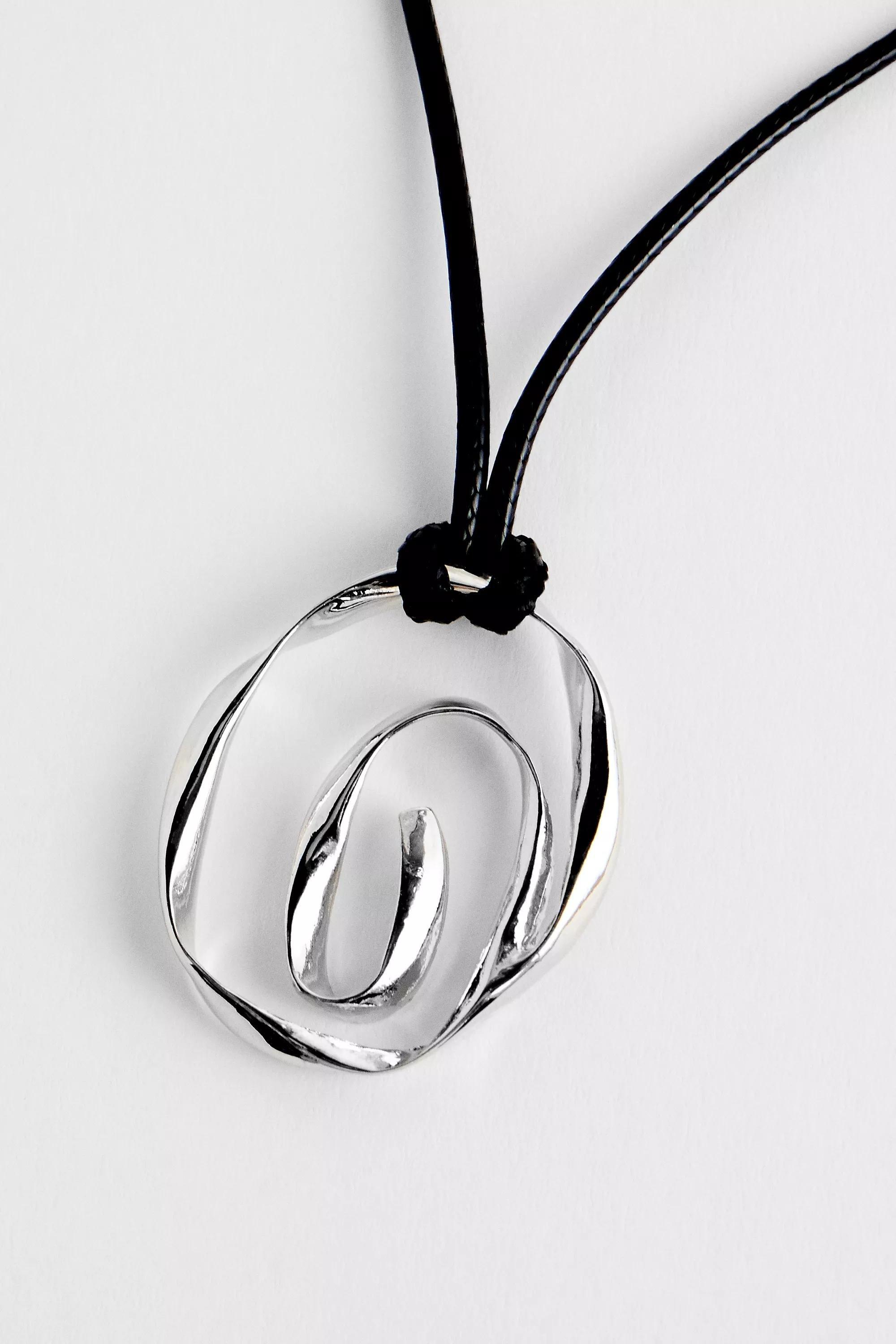 Silver Silence + Noise Molten Spiral Choker Necklace, , medium