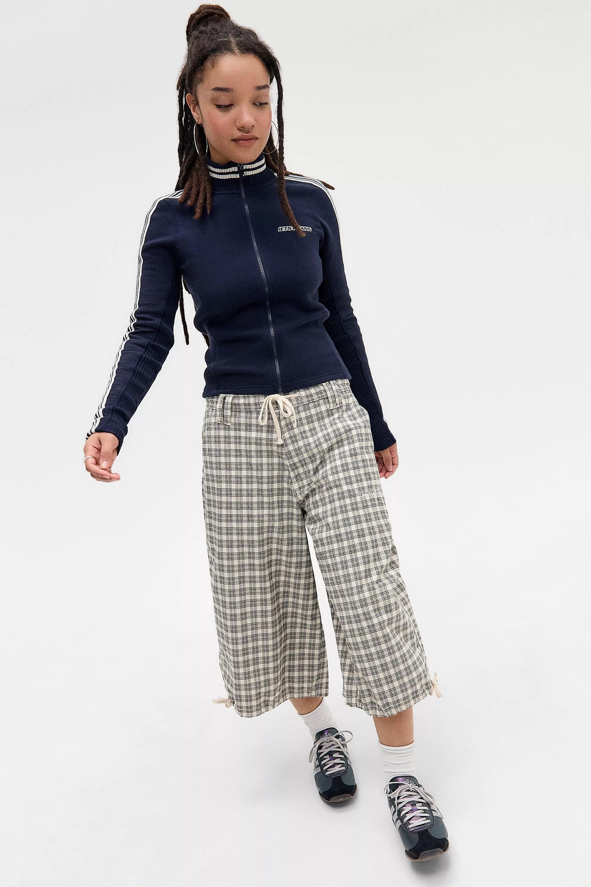 Navy Iets Frans...Trip Stripe Track Top, NAVY, large image number 0