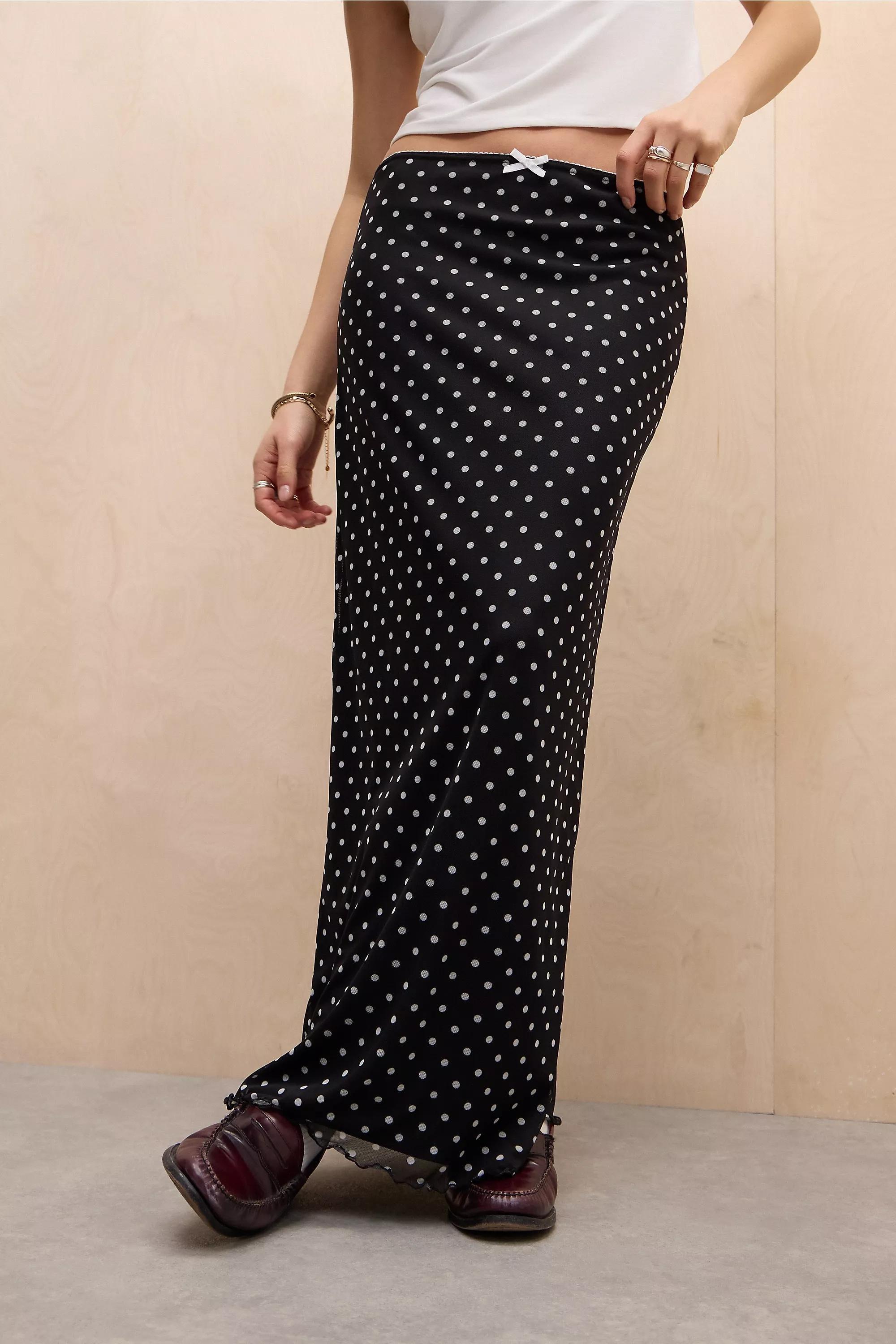 UO Polka Dot Maxi Skirt, , large image number 1