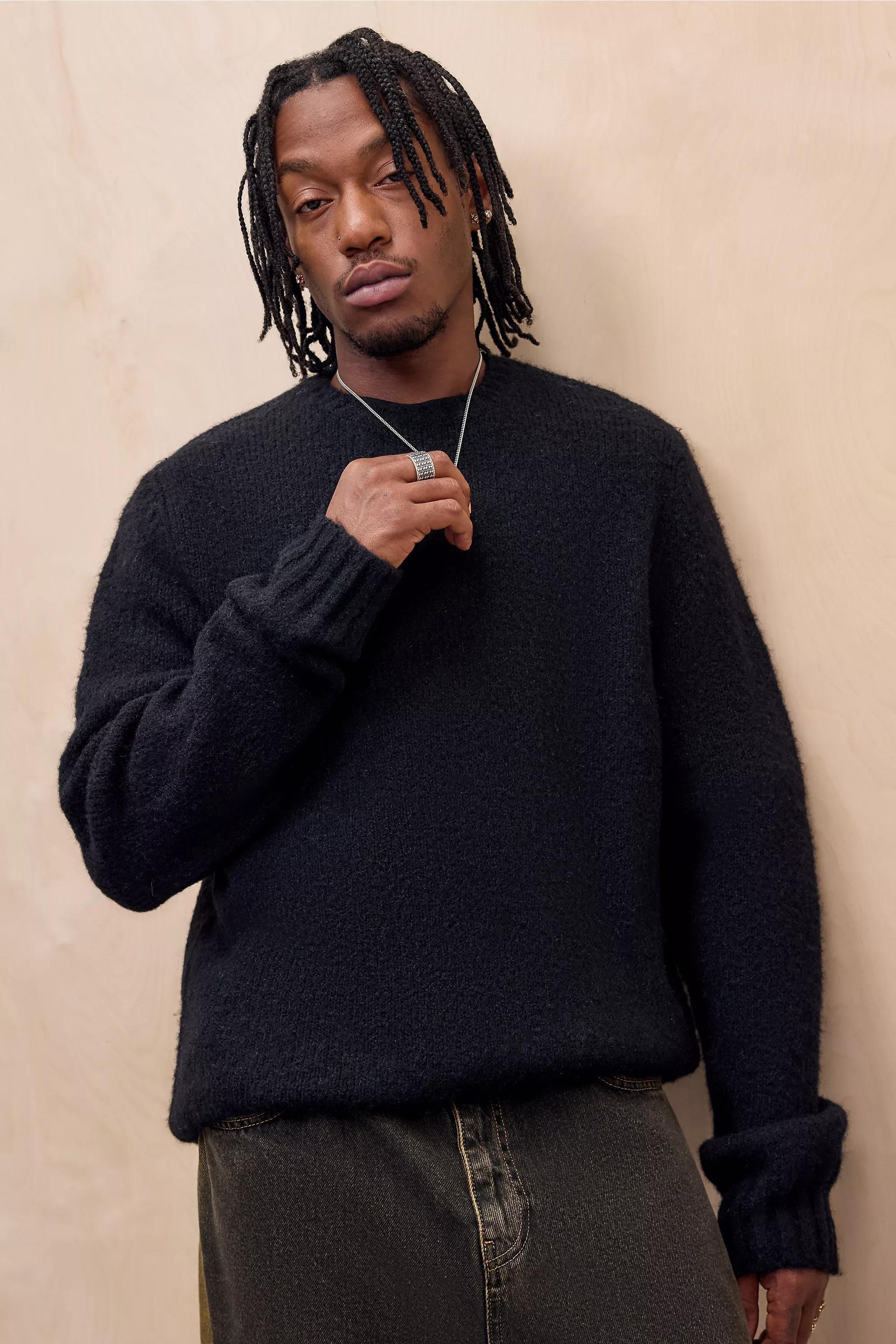 Black Bdg 98 Plain Jumper, BLK, large image number 0