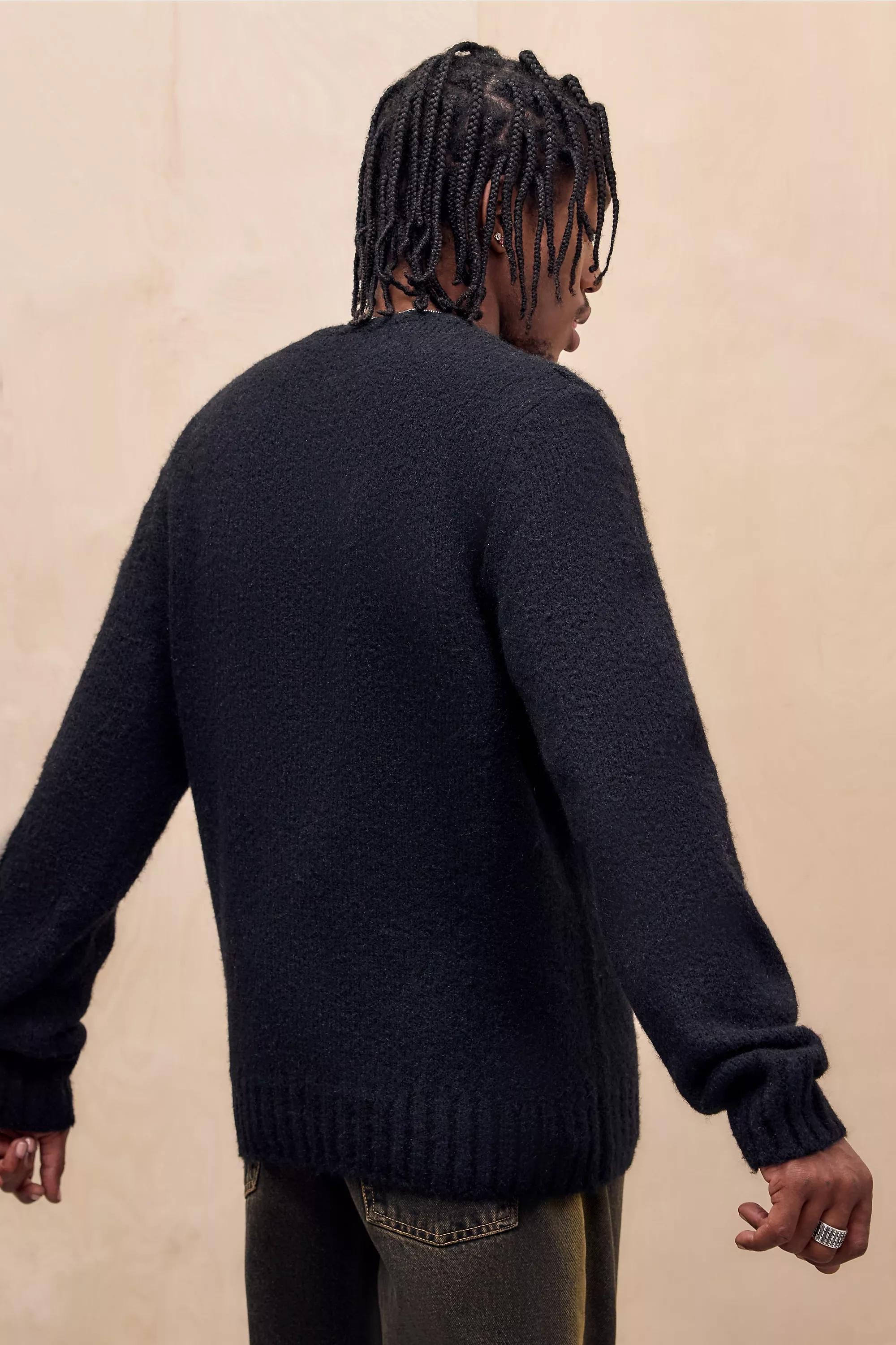 Black Bdg 98 Plain Jumper, BLK, large image number 3