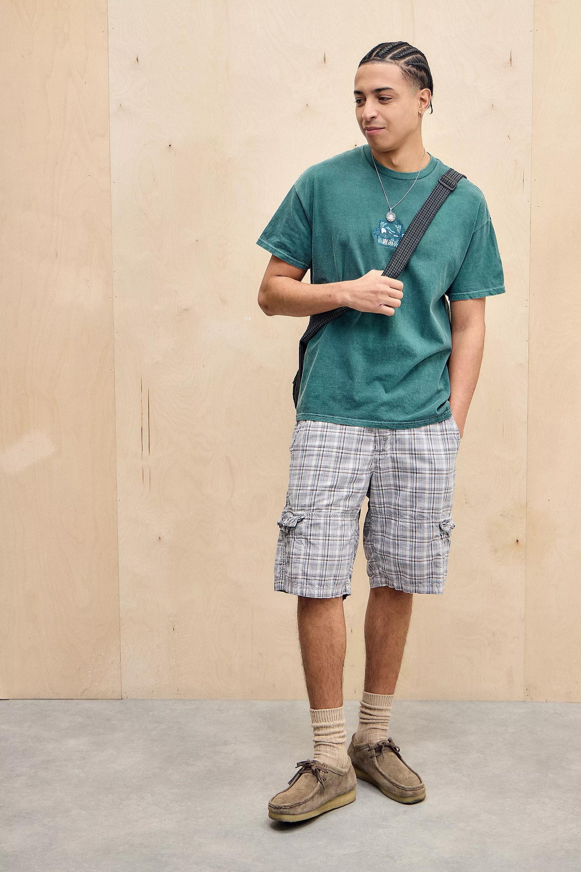 Green Uo Green Embroidered Fish T-Shirt, GRN, medium