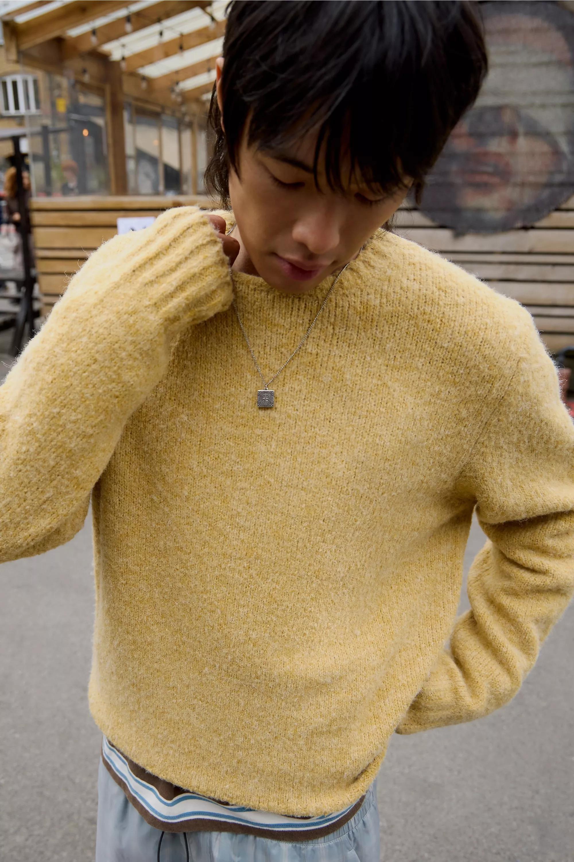 Yellow Bdg 98 Plain Jumper, YEL, large image number 0