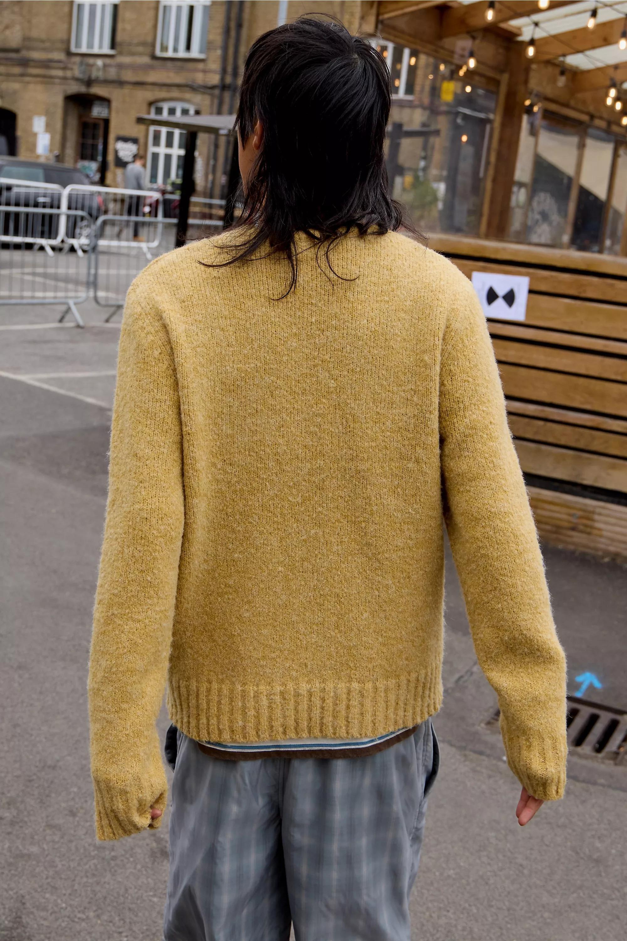 Yellow Bdg 98 Plain Jumper, YEL, large image number 2