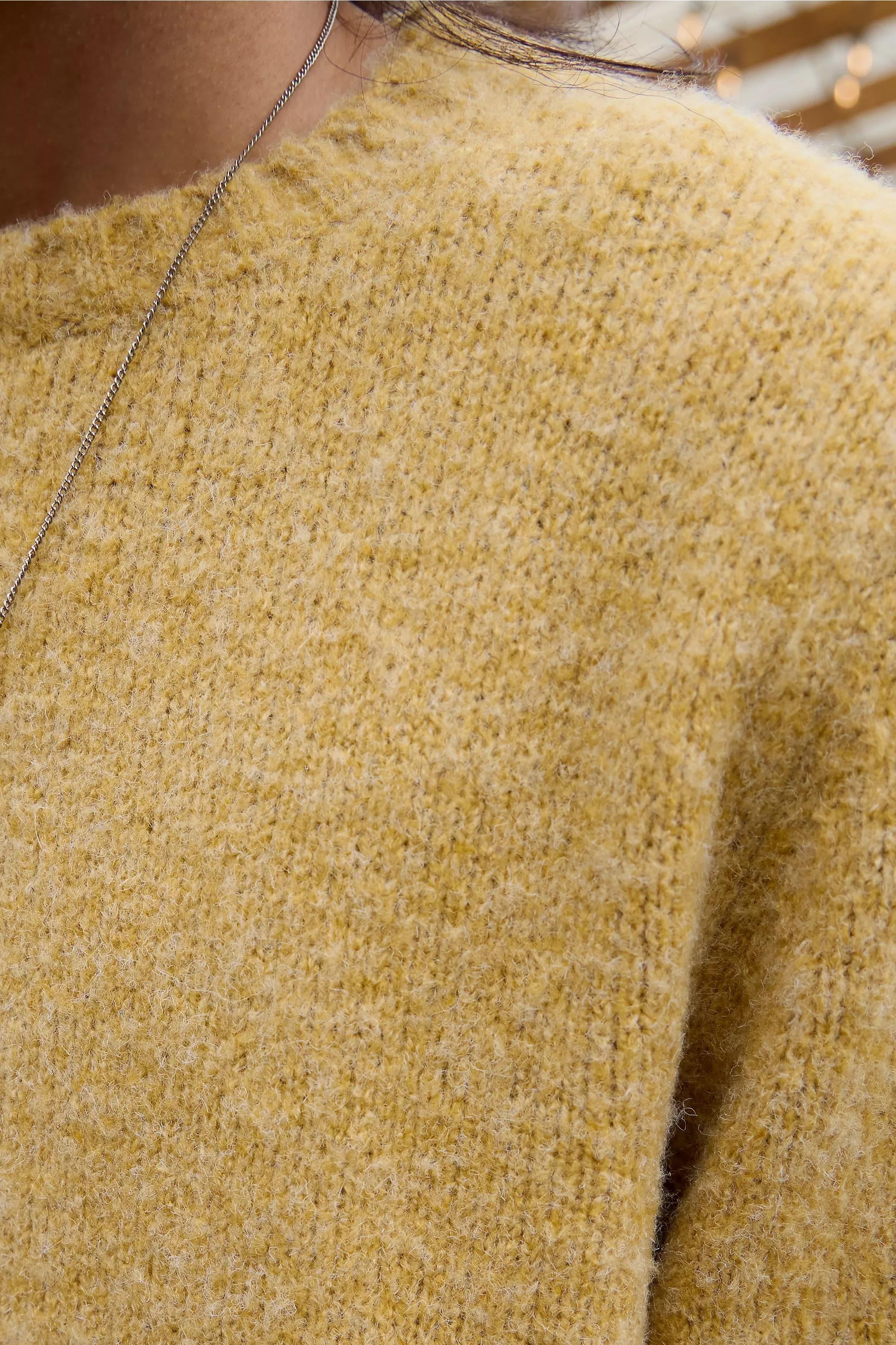 Yellow Bdg 98 Plain Jumper, YEL, large image number 4