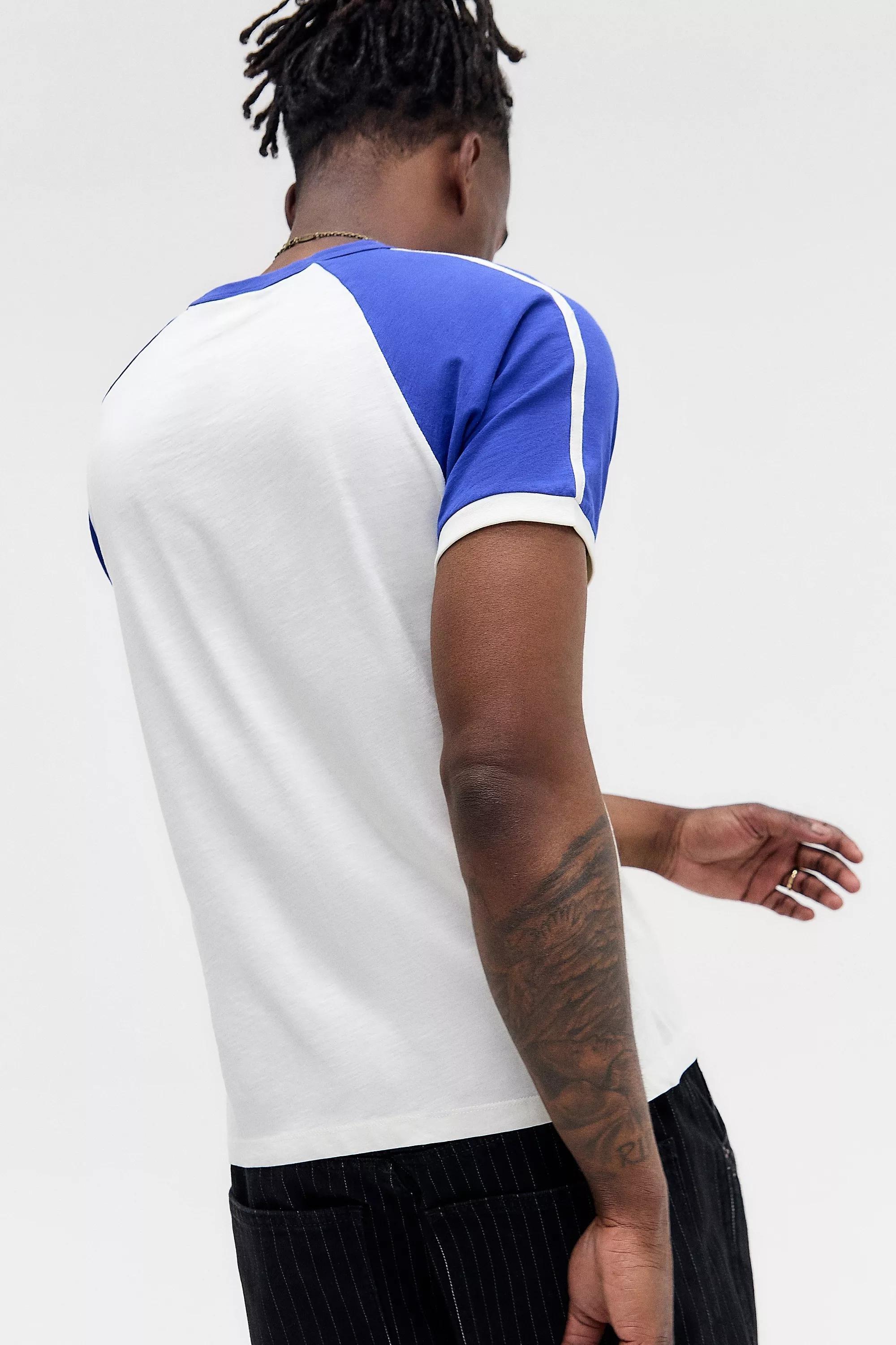White Uo Italia Raglan T-Shirt, WHT, large image number 3