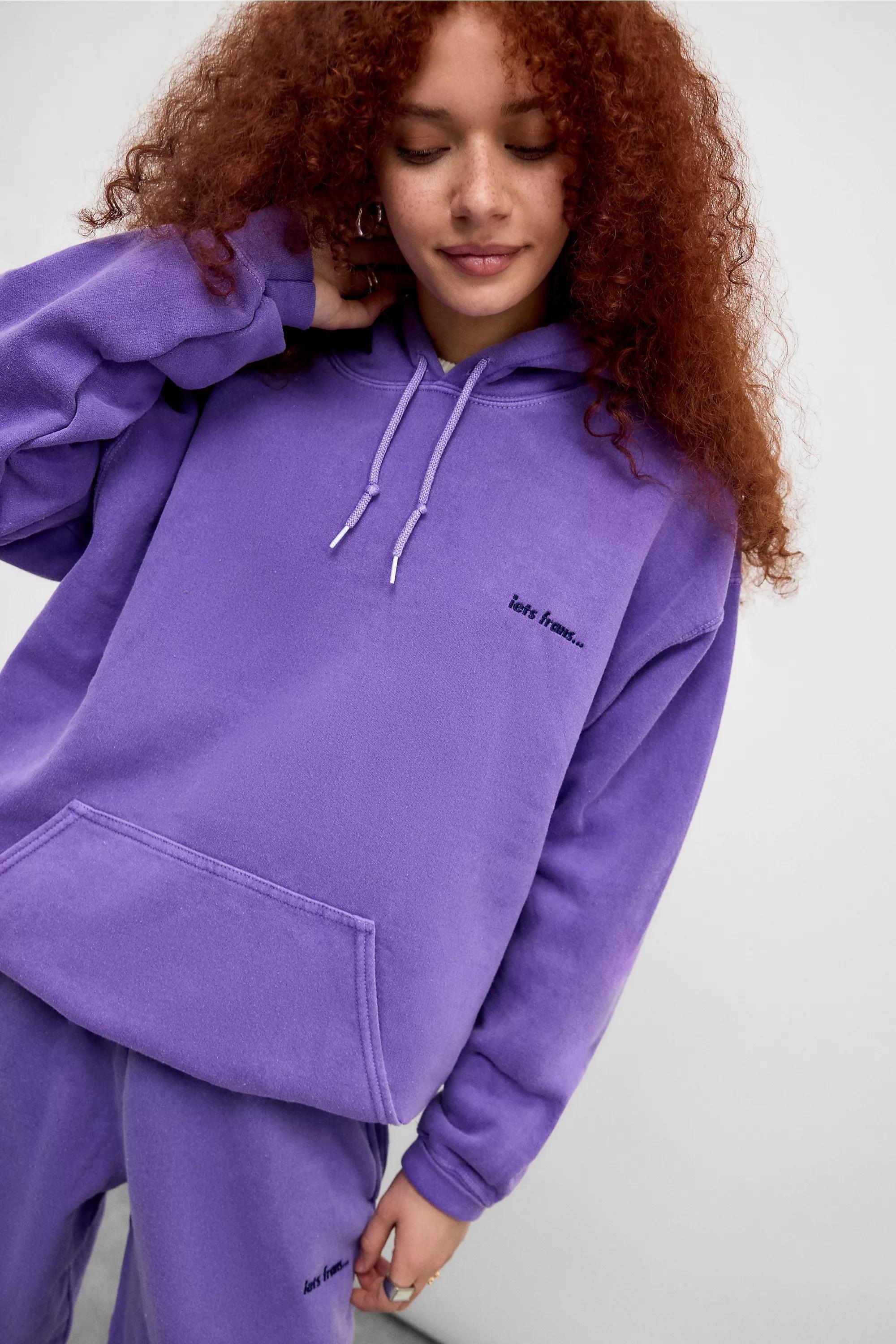 Purple Iets Frans... Relaxed Hoodie, , large image number 0