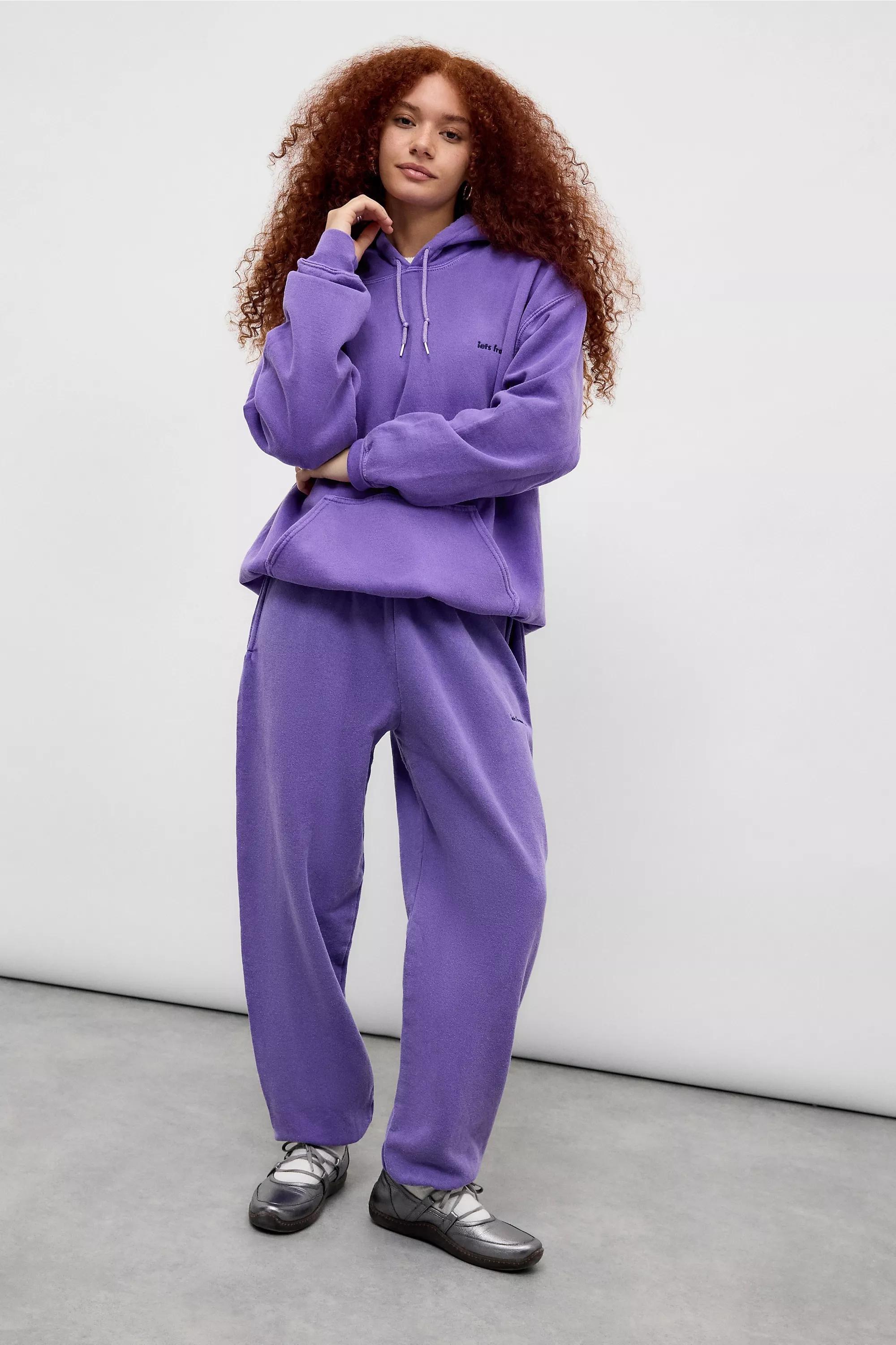 Purple Iets Frans... Relaxed Hoodie, , large image number 1