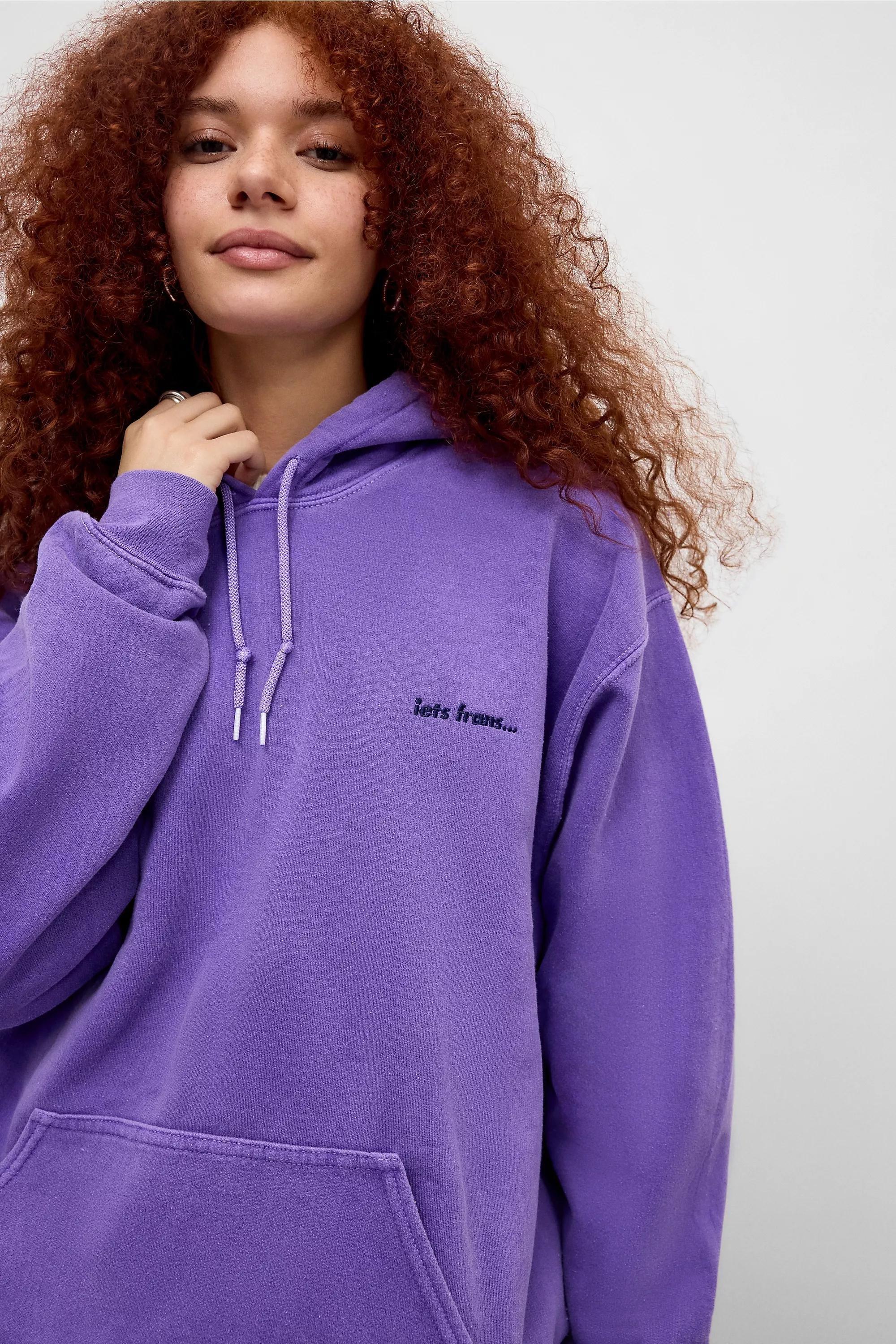 Purple Iets Frans... Relaxed Hoodie, , large image number 2
