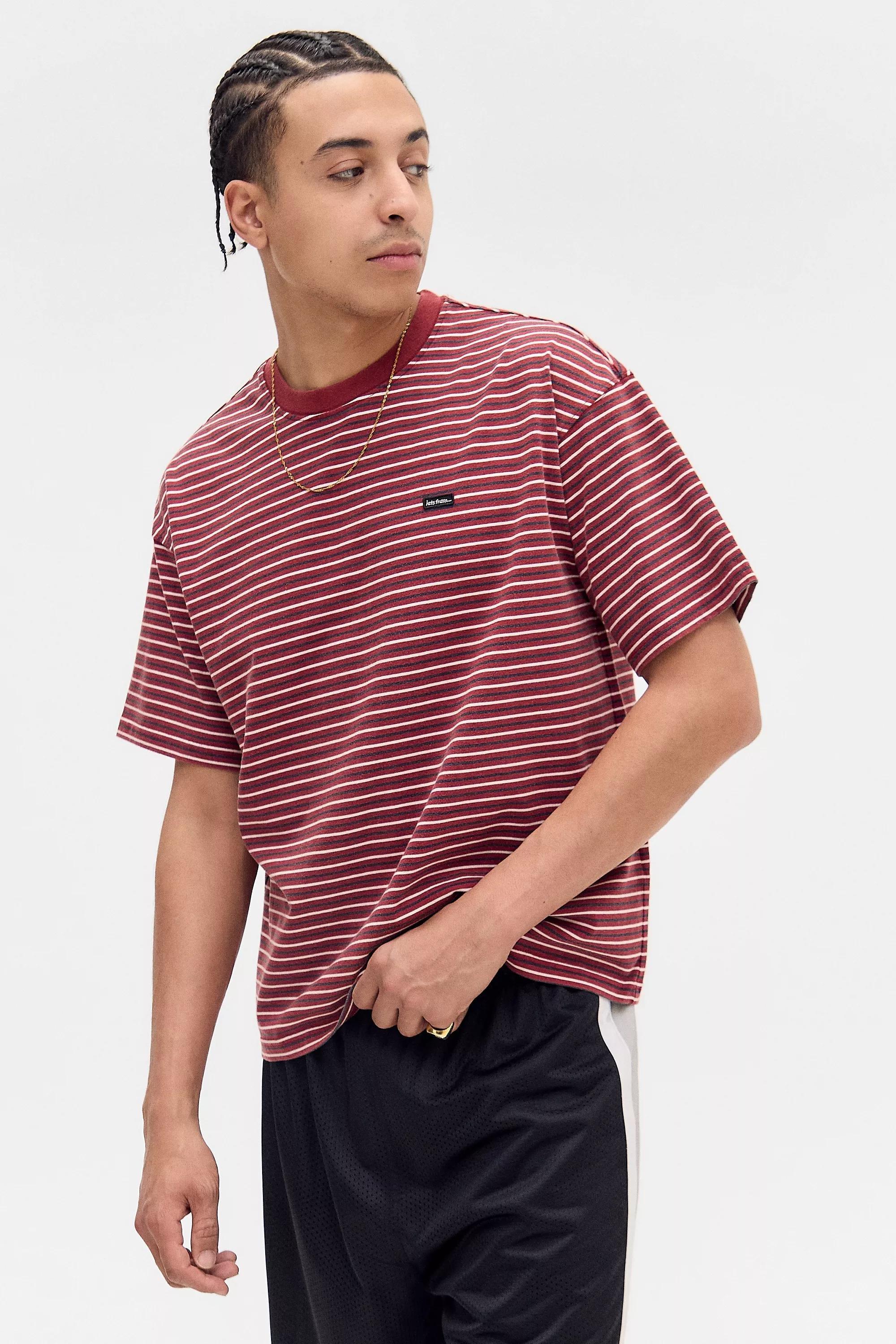 Red Iets Frans... Micro Striped T-Shirt, , large image number 0