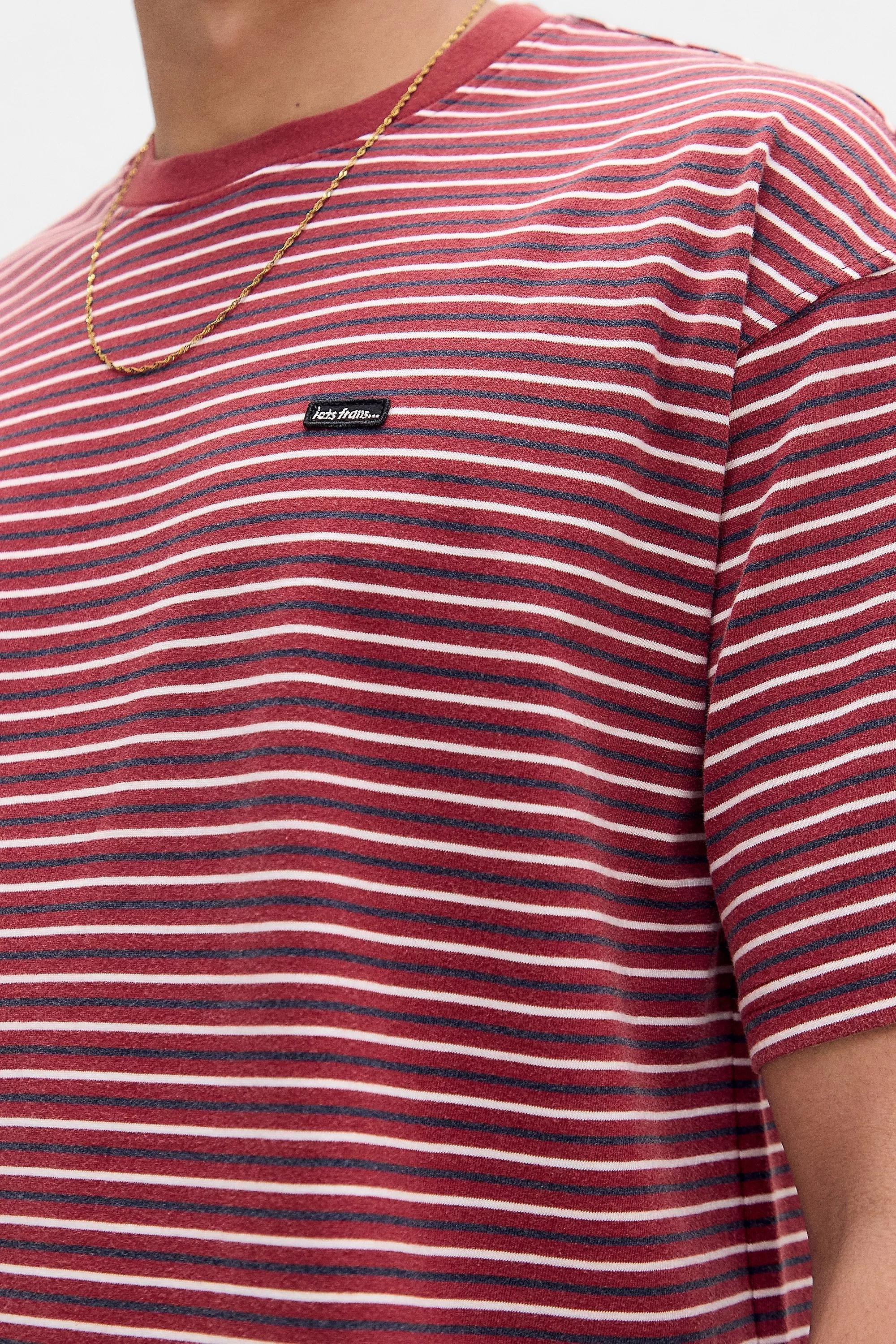 Red Iets Frans... Micro Striped T-Shirt, , large image number 1