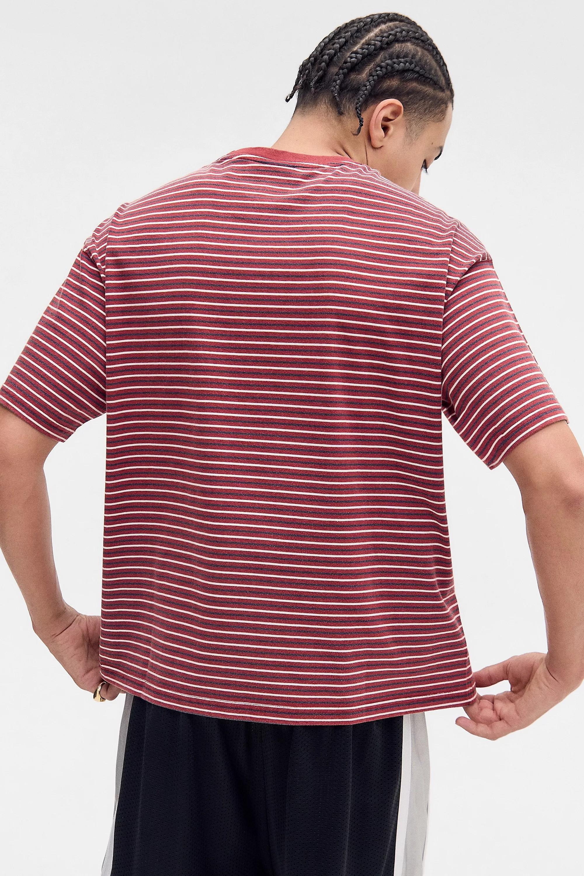 Red Iets Frans... Micro Striped T-Shirt, , large image number 3