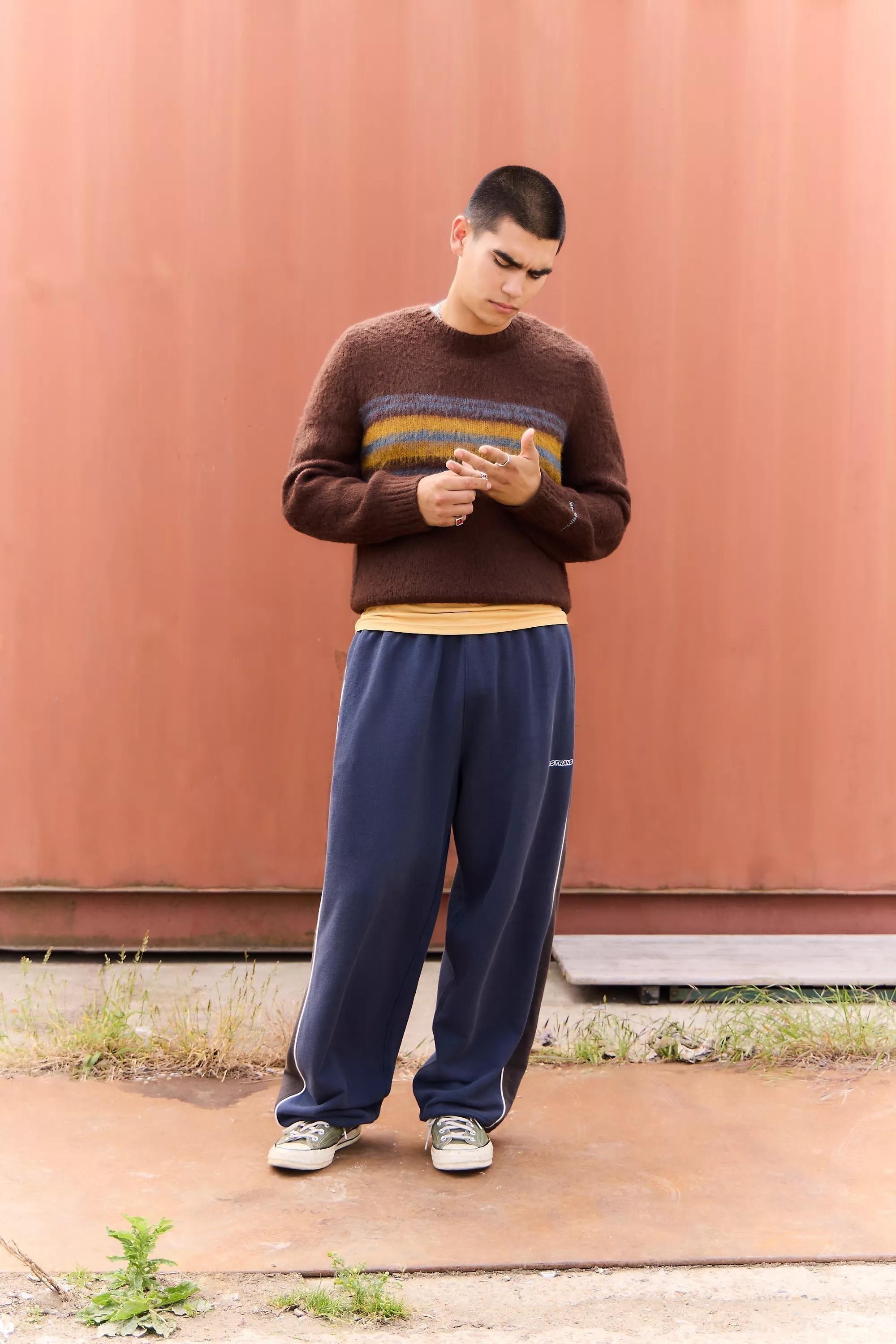 Navy Iets Frans... Harri Panelled Joggers, , large image number 1