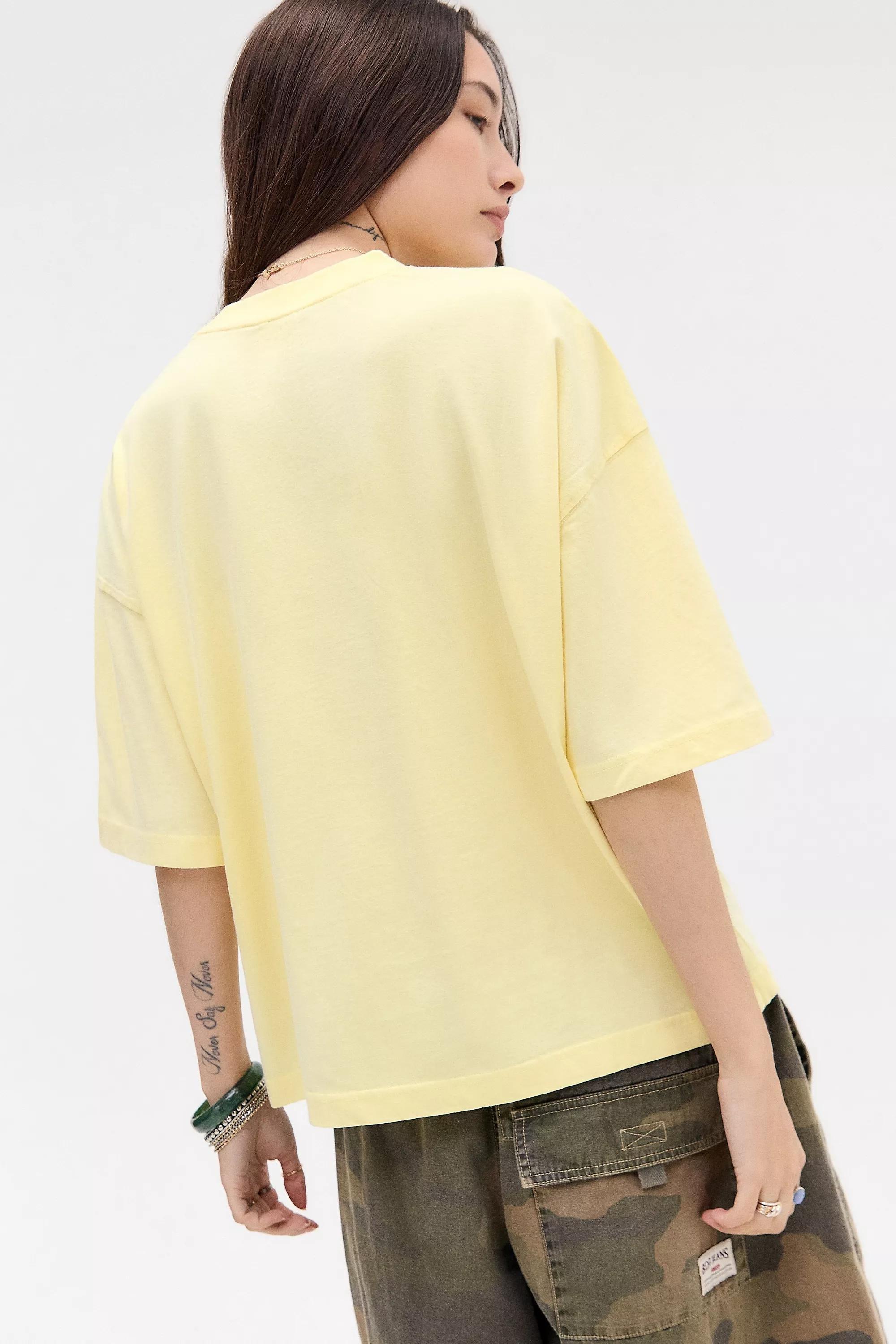Yellow Bdg Enzo Drop Shoulder T-Shirt, , large image number 4